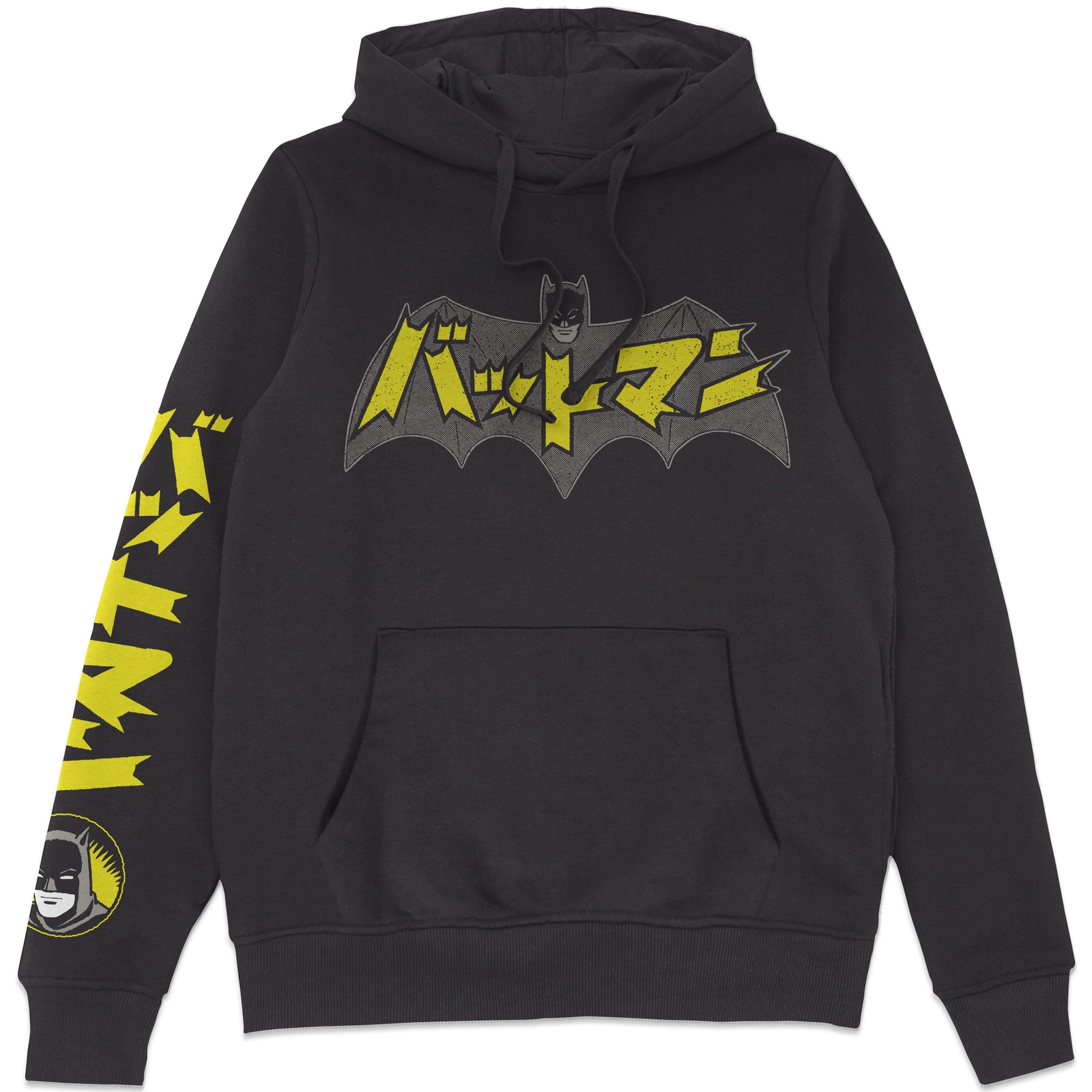 Batman Batmanga Logo Hoodie - Black - M