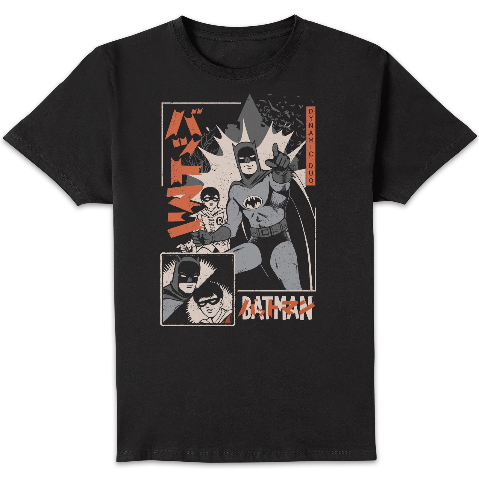 Batman Dynamic Duo Unisex T-Shirt - Black - XXL
