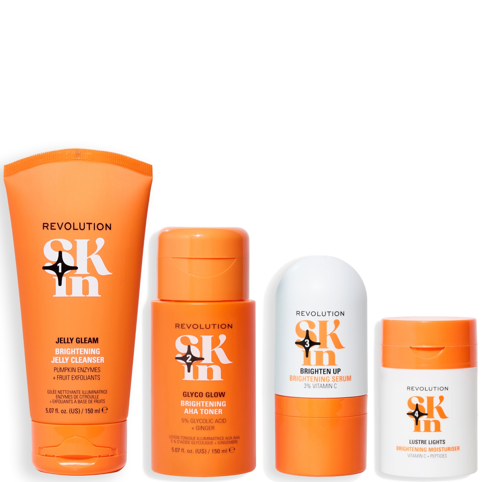

Revolution Skincare Be Bright 4 Step Bundle