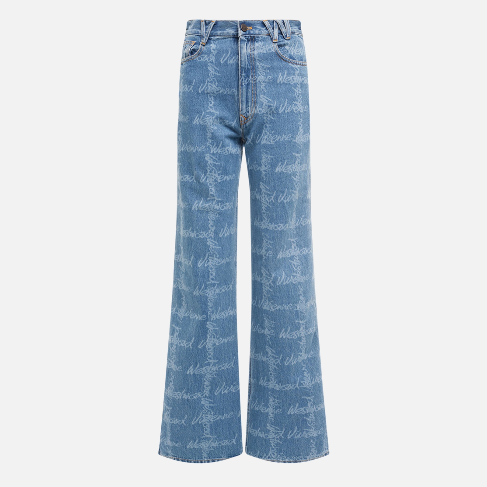 Vivienne Westwood Ray Logo-Print Denim Jeans - 28