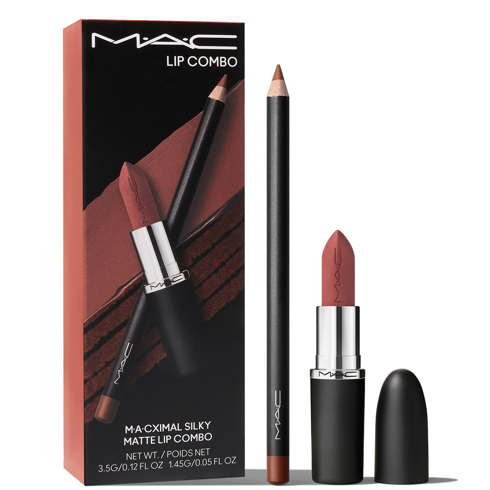 

MAC Lip Duo Kit (Various Shades) - Velvet Teddy