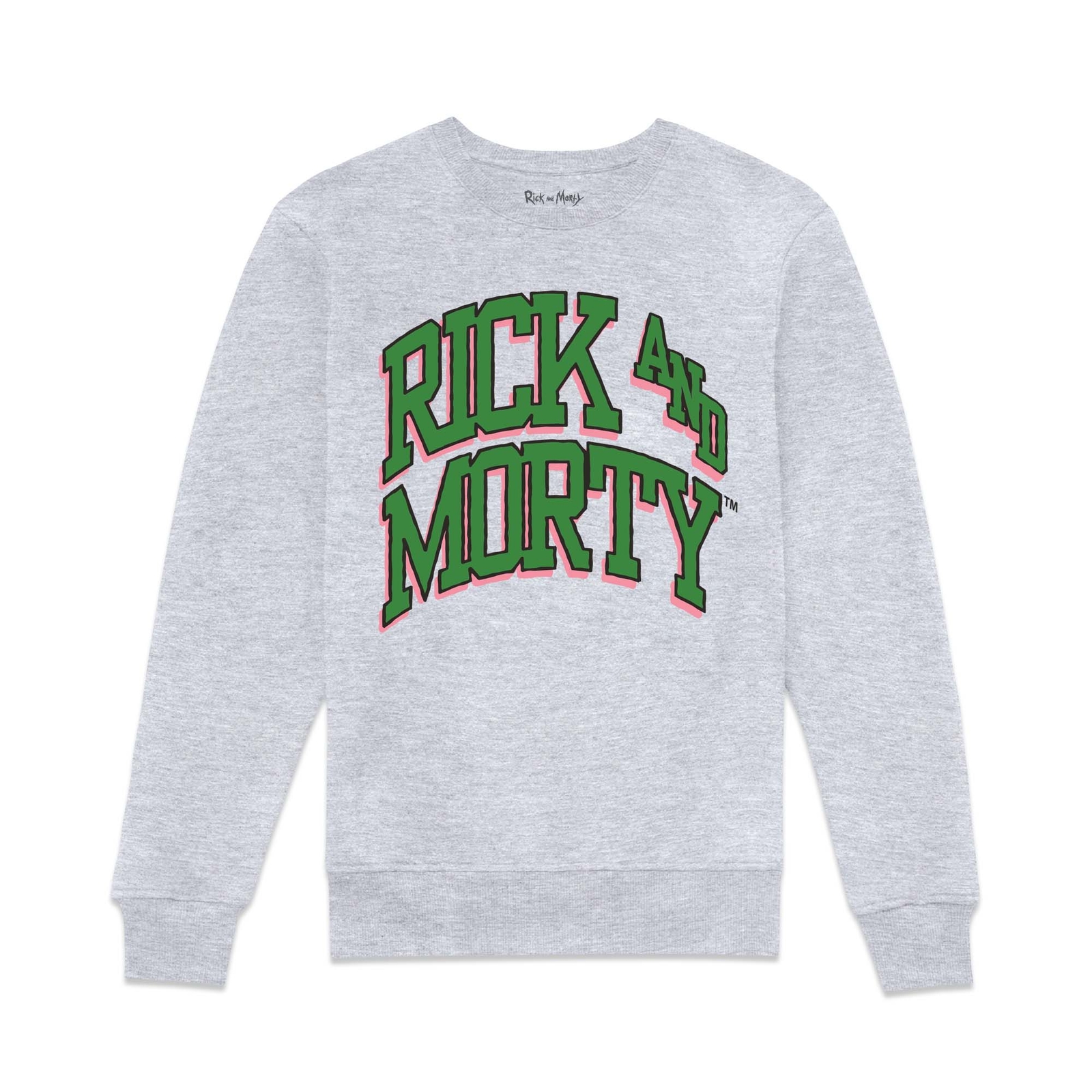 Rick and Morty Varsity Sweatshirt - Grey - M