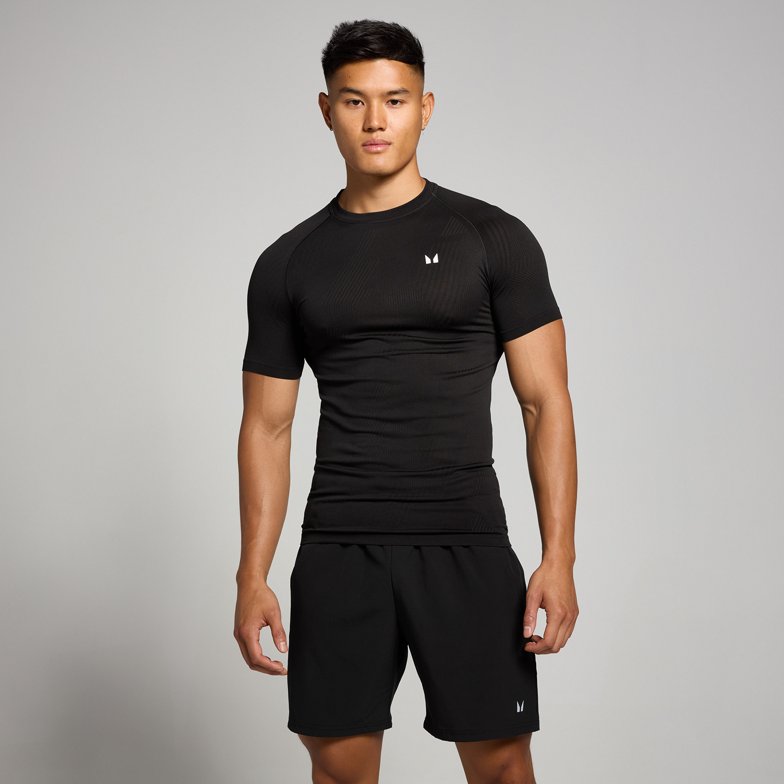 Myprotein UK MyProtein MP Men's Tempo Pillar Graphic Seamless T-Shirt - Black - XXL