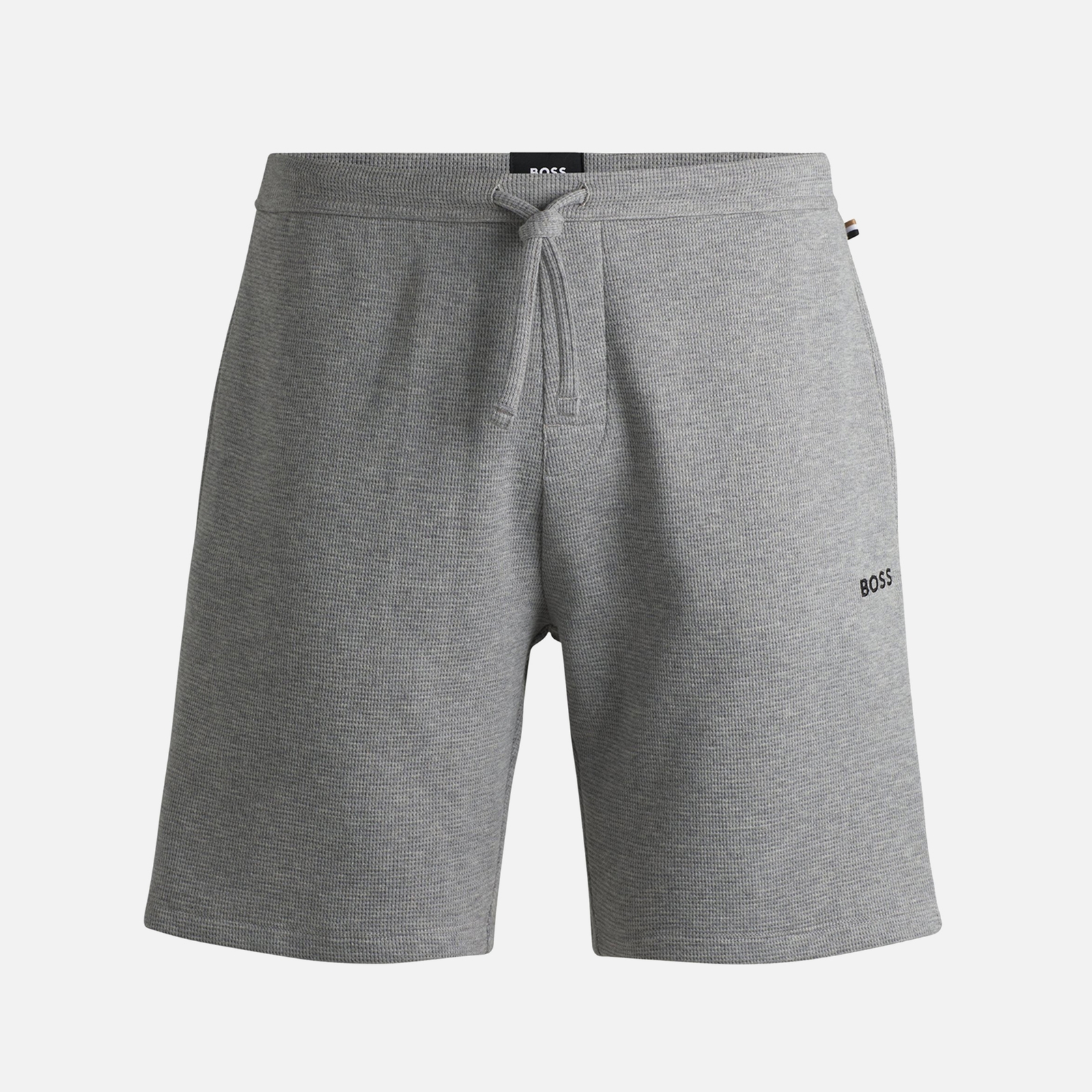 BOSS Bodywear Lounge Cotton-Blend Waffle-Knit Shorts - S