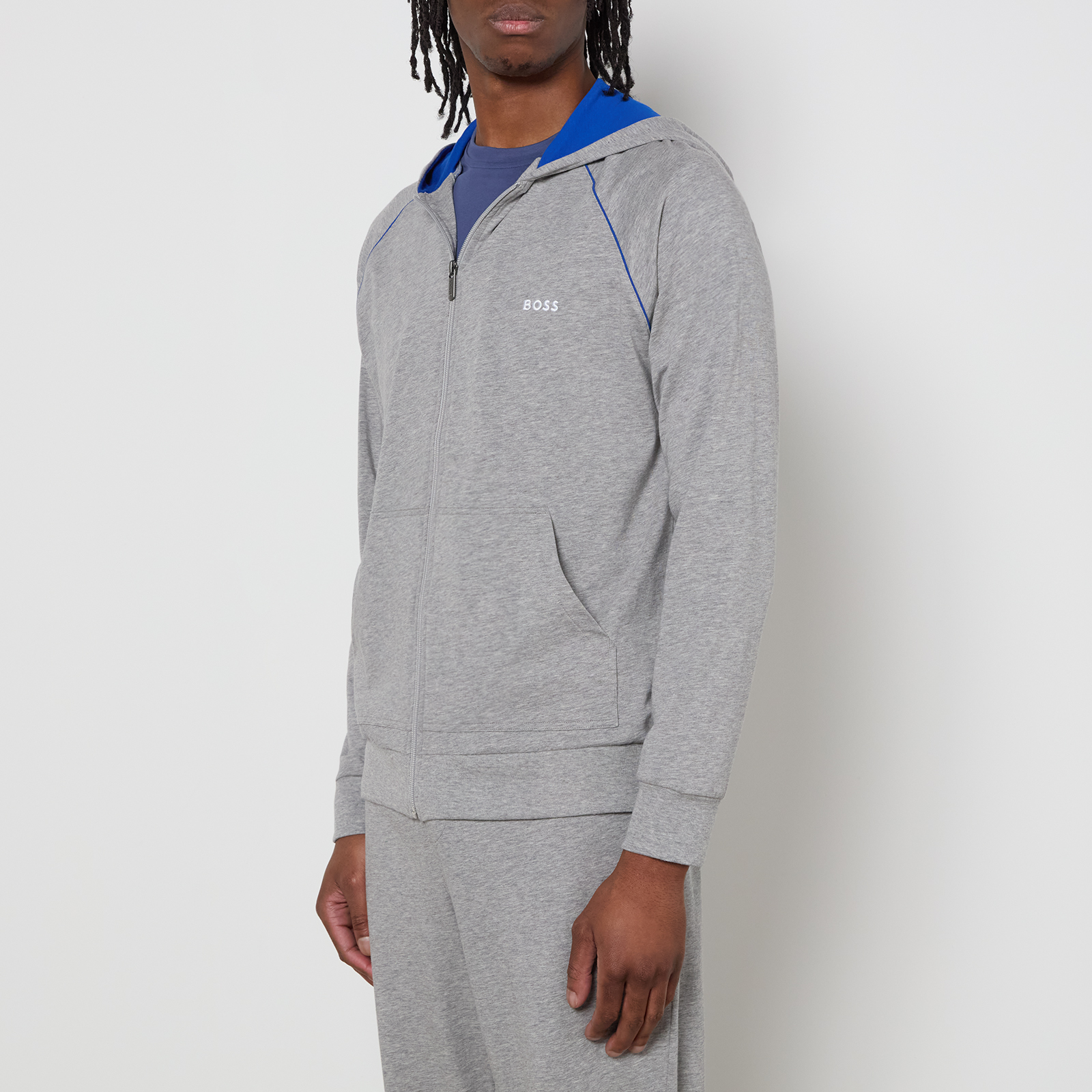 BOSS Bodywear Mix&Match Stretch Cotton Lounge Jacket - XXL