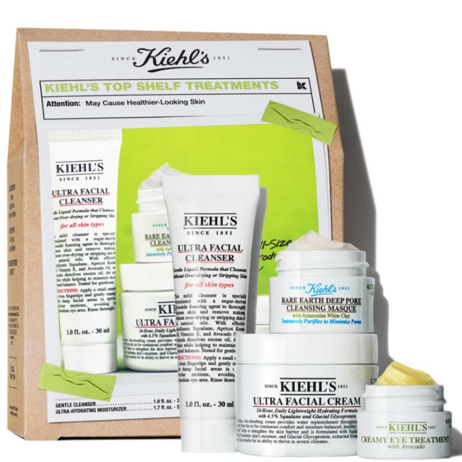KIEHLS TOP SHELF TREATMENTS SET (WORTH £62.00)