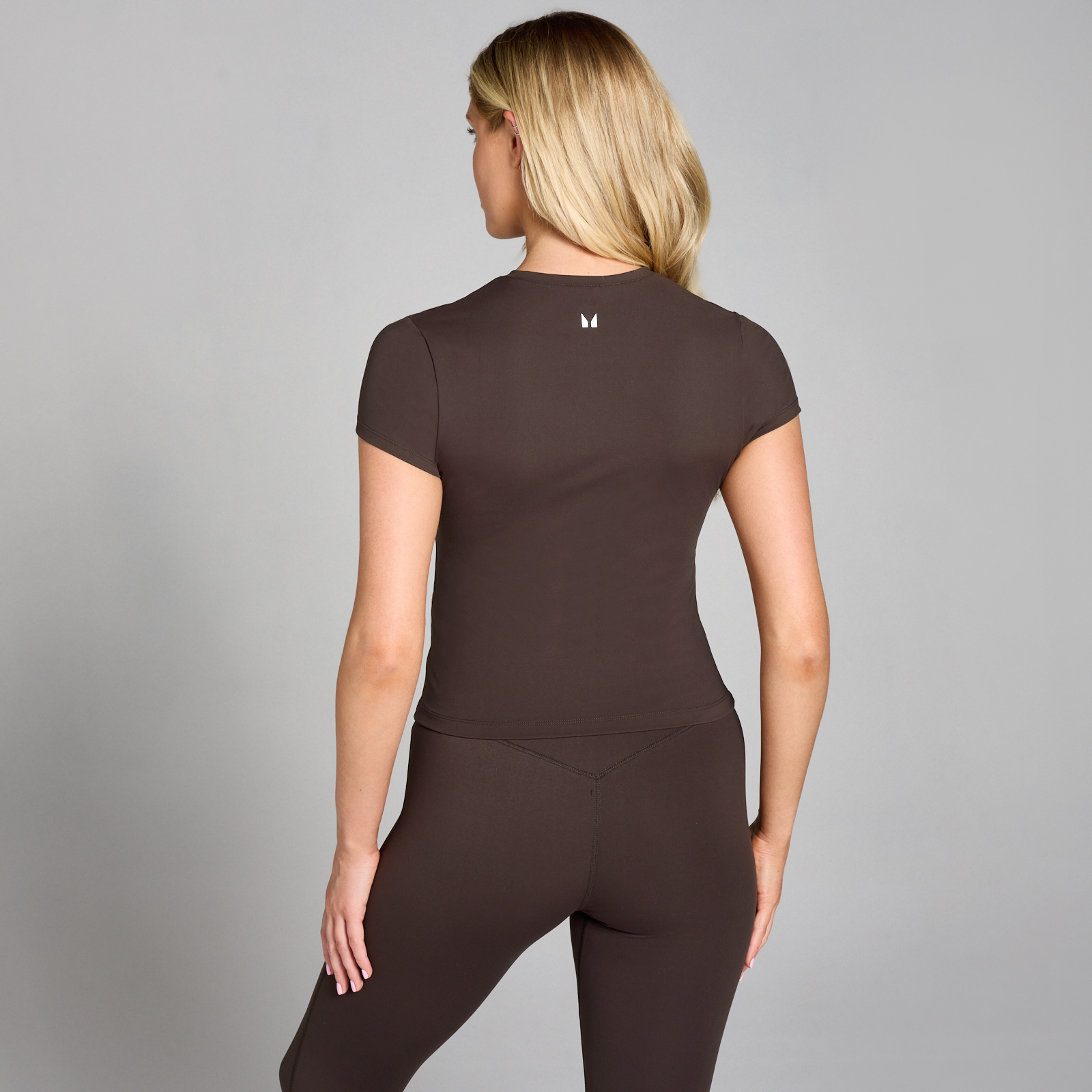 MP Damen Tempo Body Fit Kurzarm-T-Shirt – Kakao - XXL