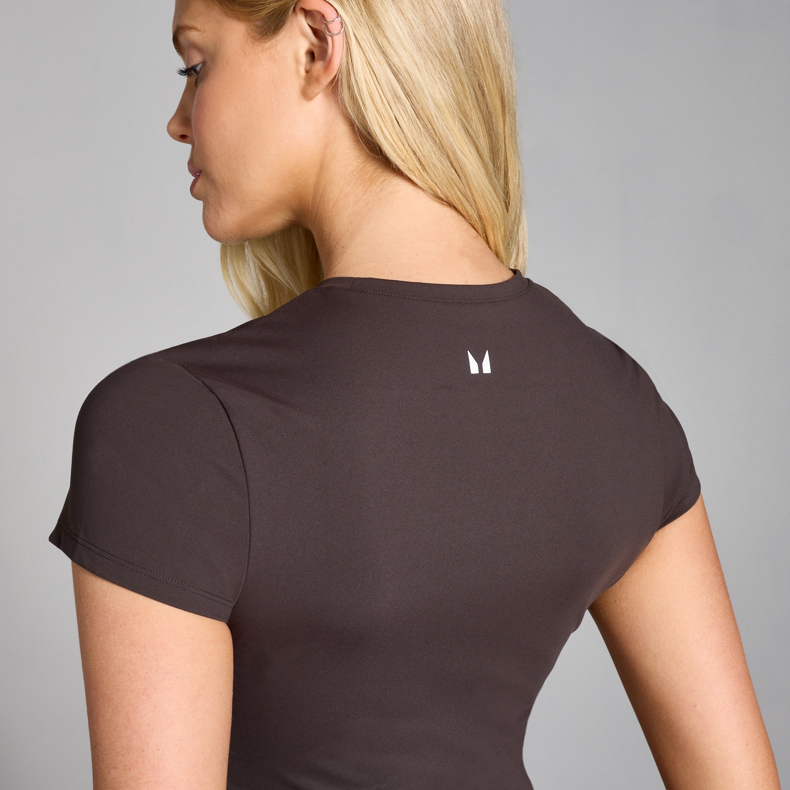 Thumbnail - MP Damen Tempo Body Fit Kurzarm-T-Shirt – Kakao - XXL