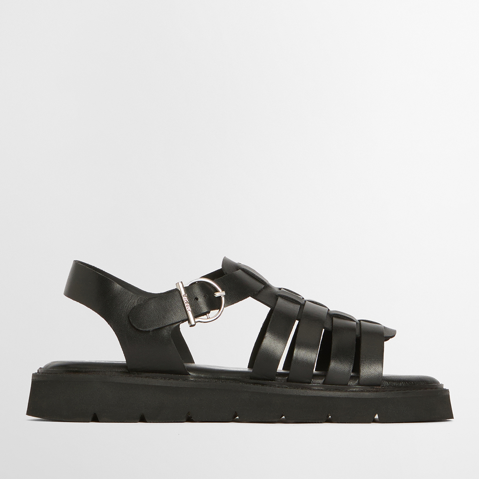 Barbour Women's Otterburn Leather Fisherman Sandals - UK 3 - Black