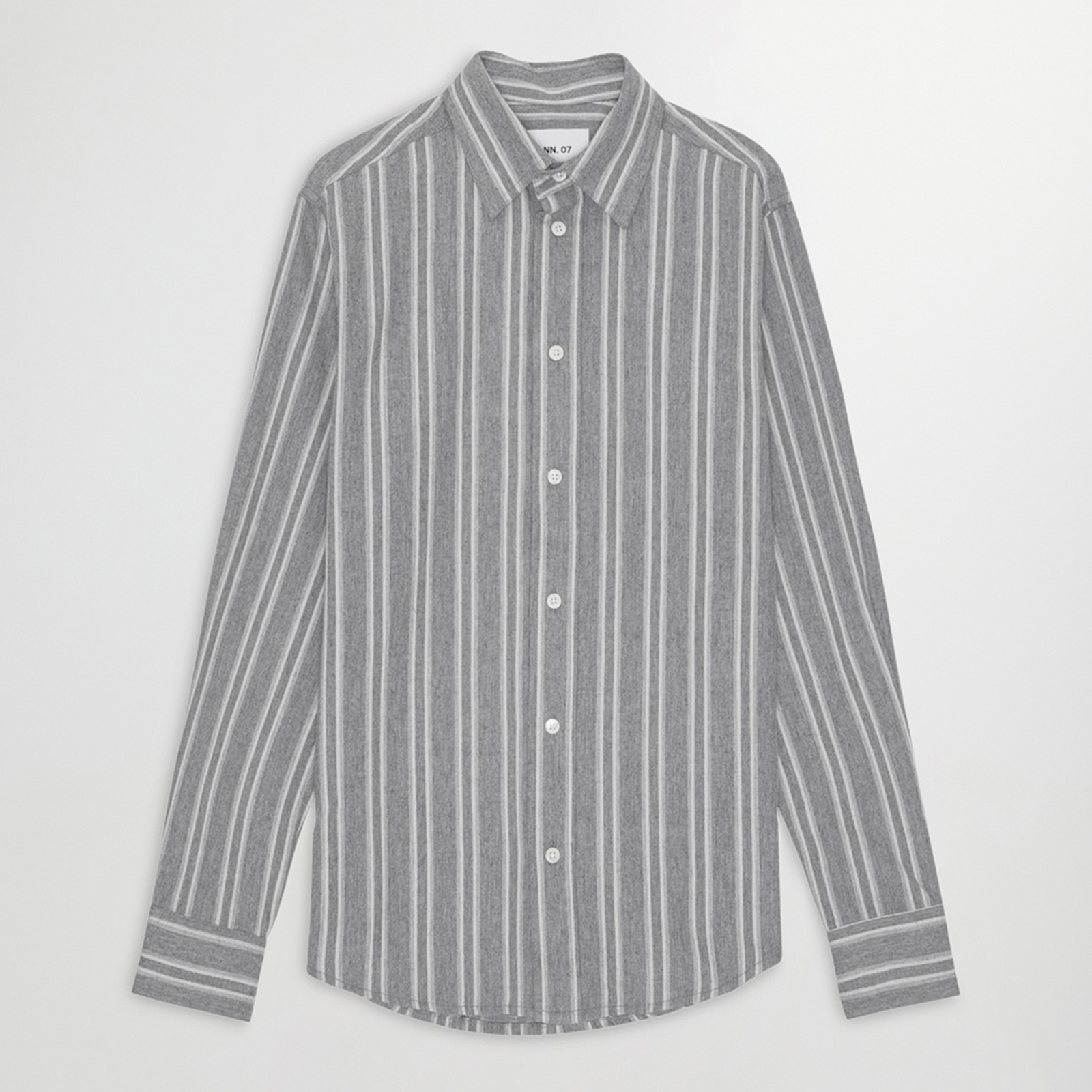 NN.07 Colby Cotton-Twill Striped Shirt
