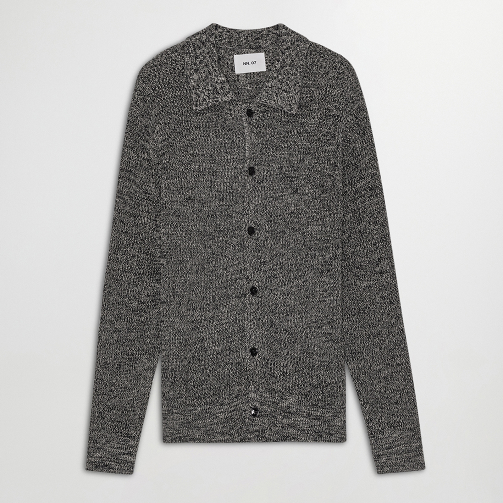 NN.07 Men’s Jacobo Polo Cardigan – Black Multi