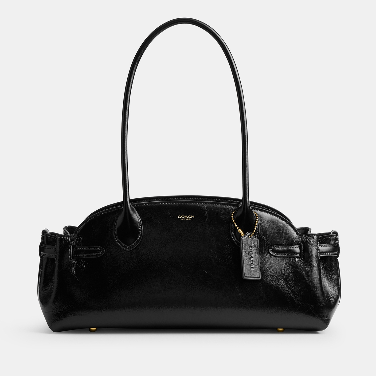 Coach Women's Glazed Leather Empire Carryall 34 - Black