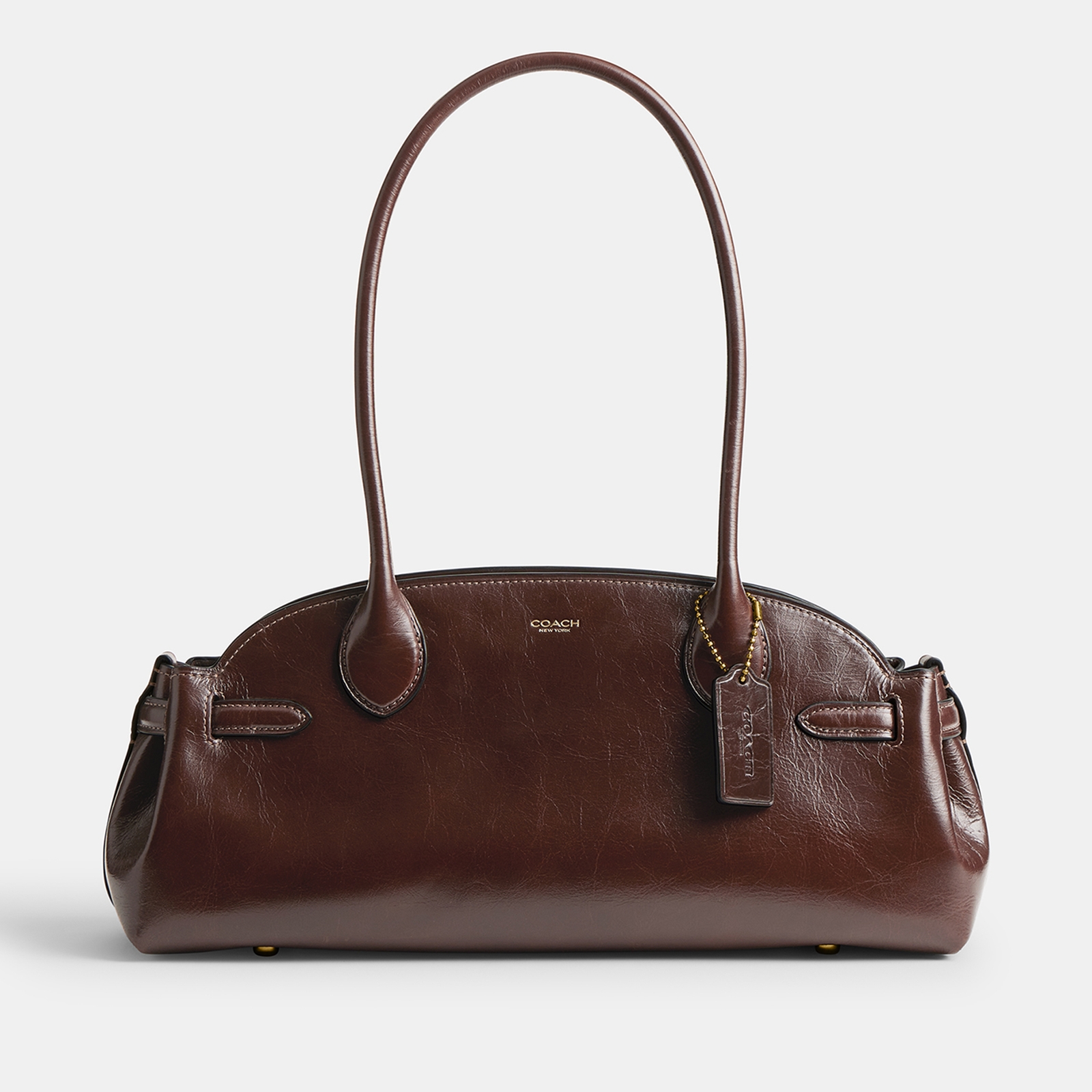 Coach Women's Glazed Leather Empire Carryall 34 - Maple