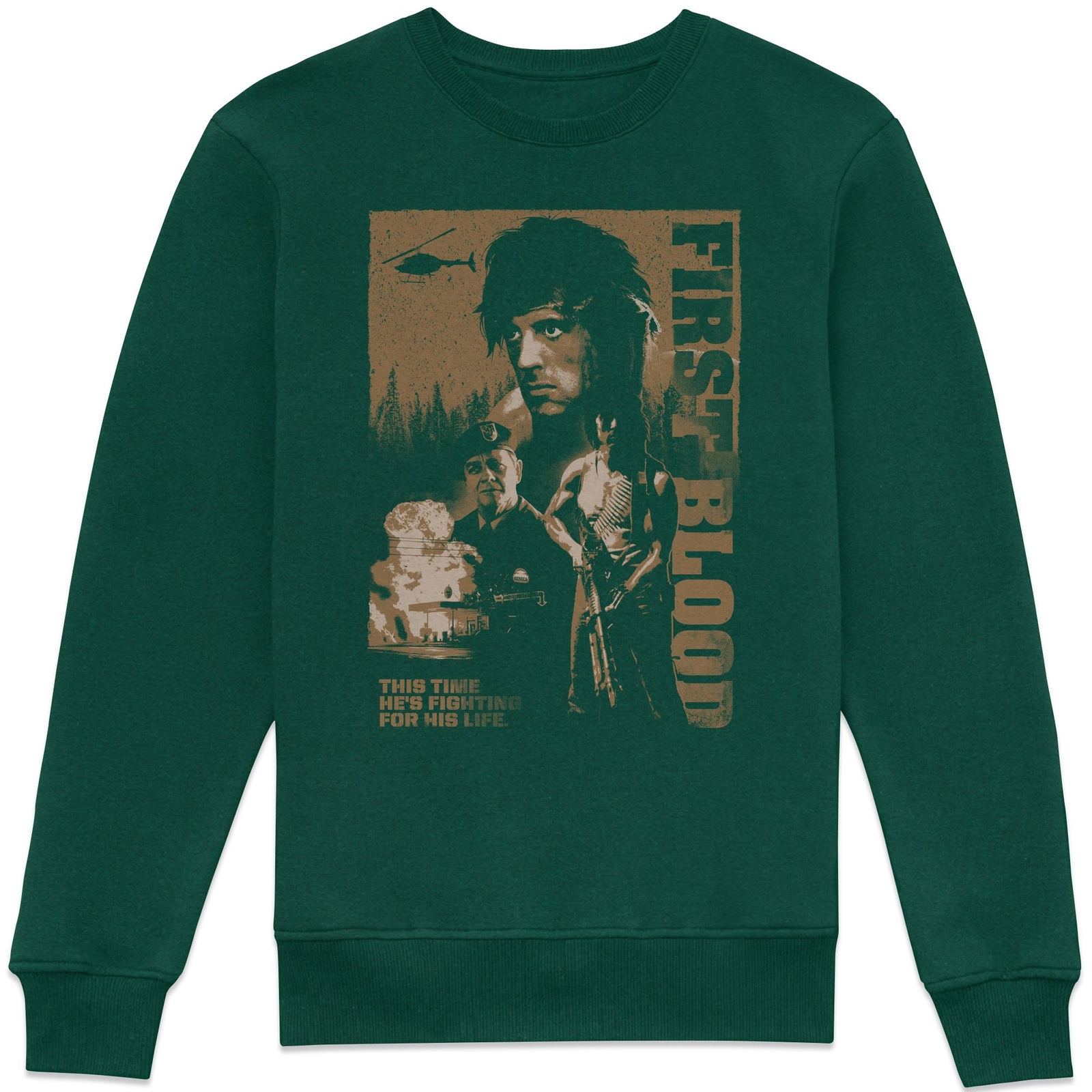 Rambo First Blood First Blood Swt Sweatshirt - Green - XXL