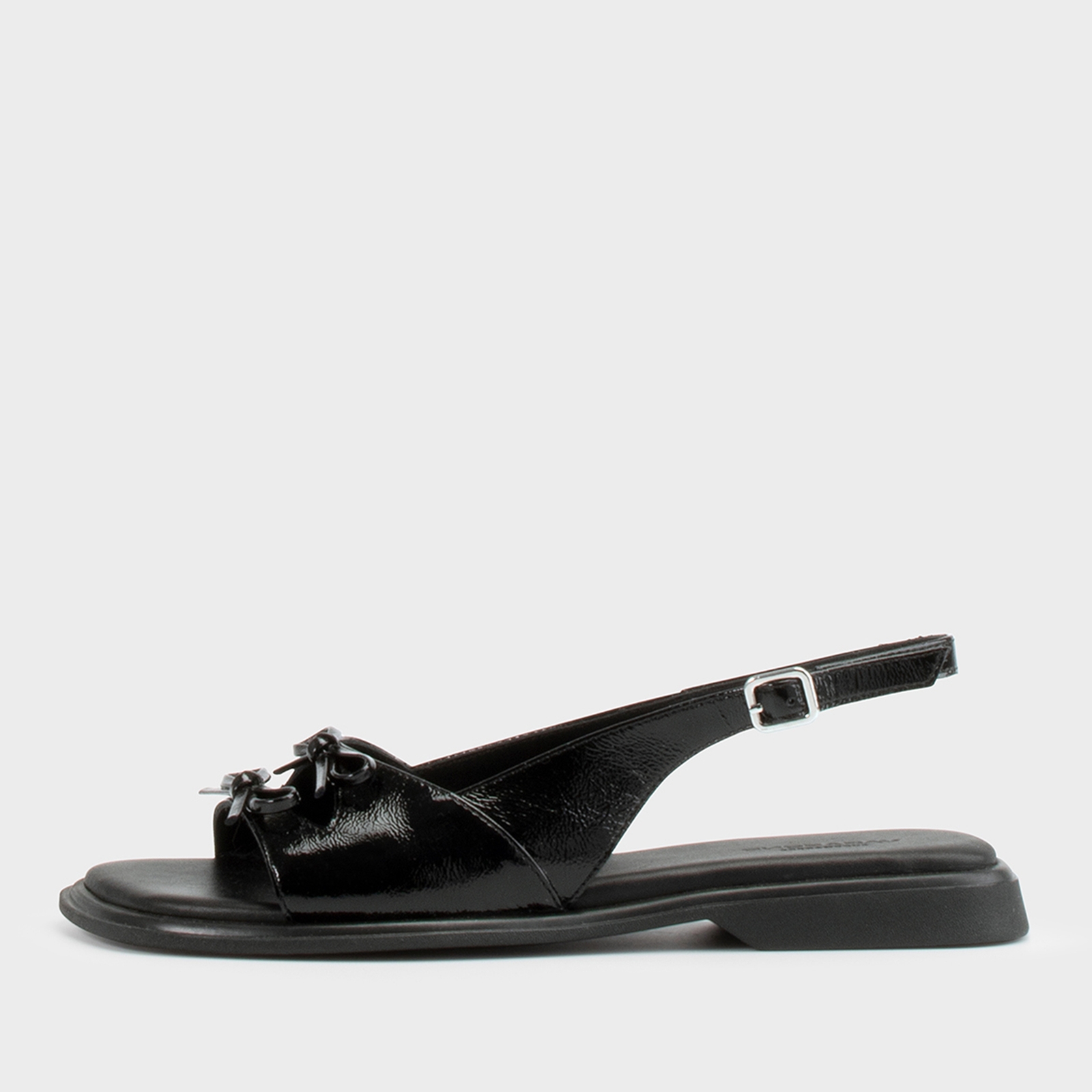 Vagabond Women's Izzy Patent Leather Flat Sandals - UK 7