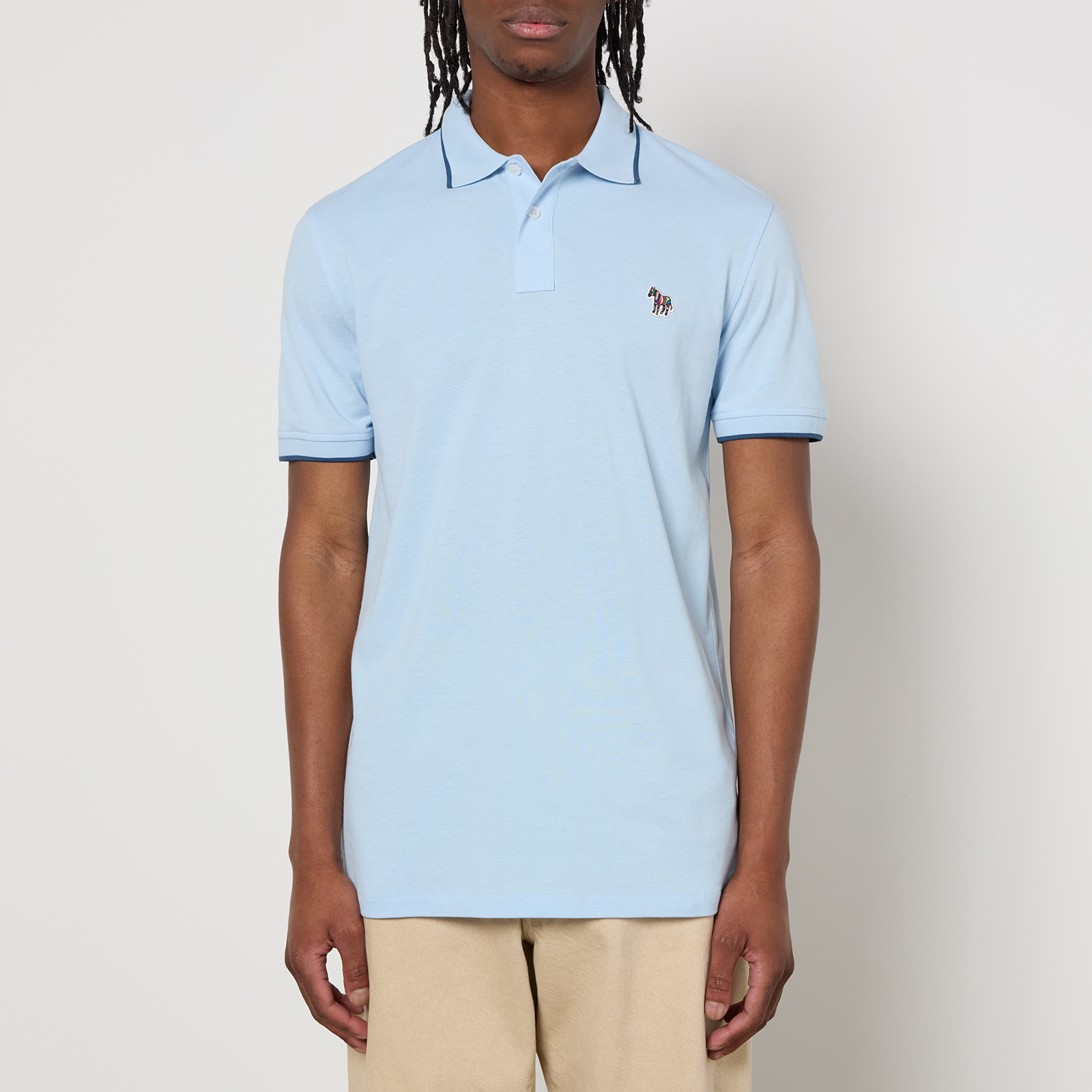 PS Paul Smith Zebra Cotton-Piqué Polo Shirt - S