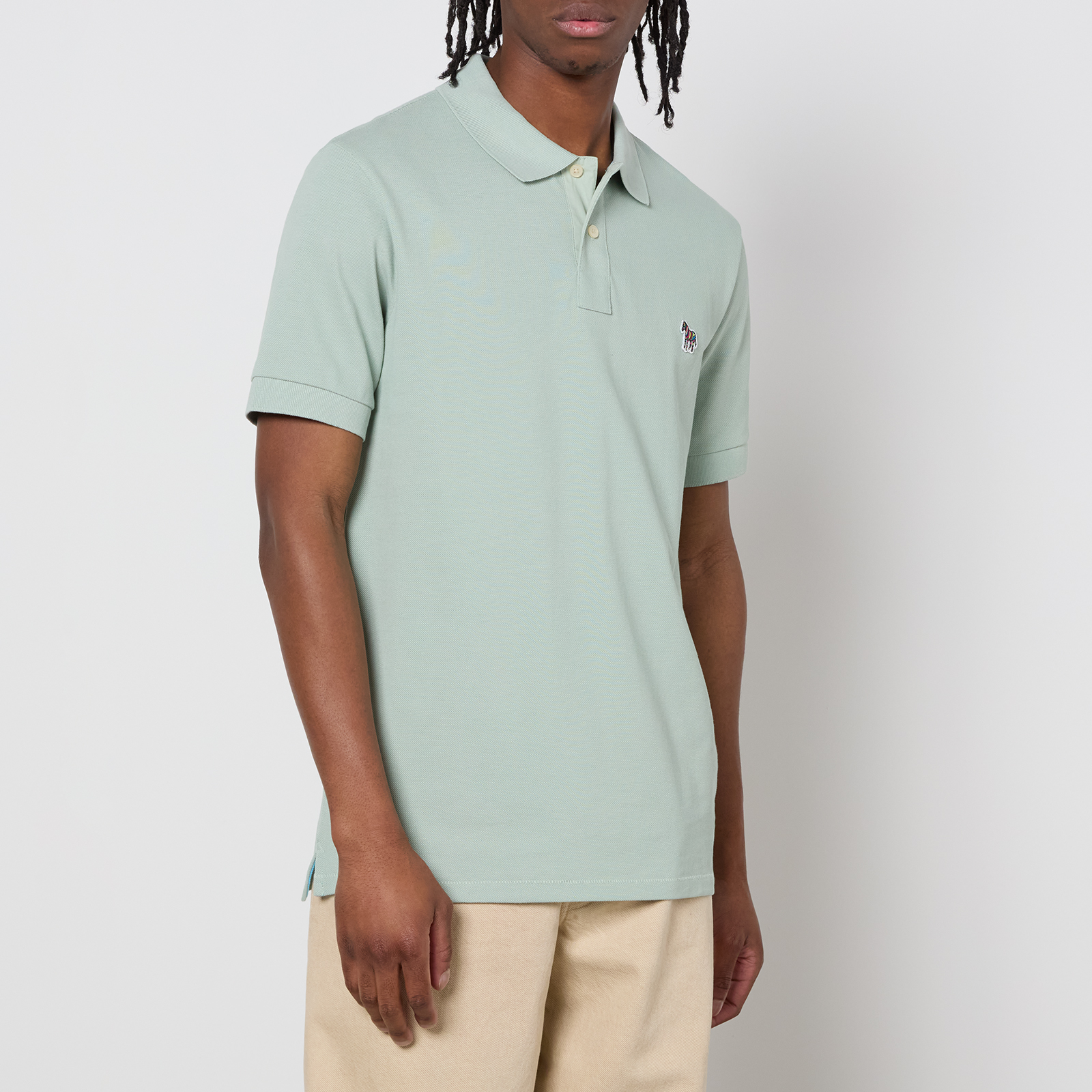 PS Paul Smith Zebra Cotton-piqué Polo Shirt - S
