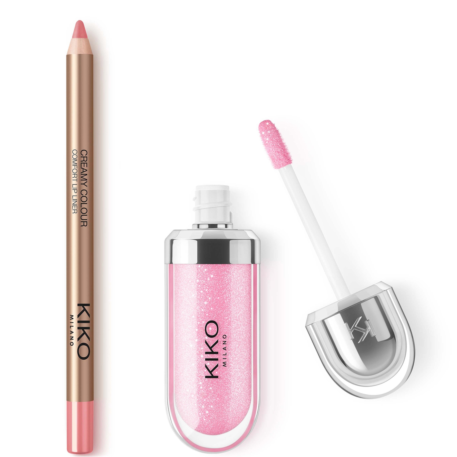 Image of KIKO Milano 3D Hydra Lip Combo (Various Shades) - Peony Rosa051