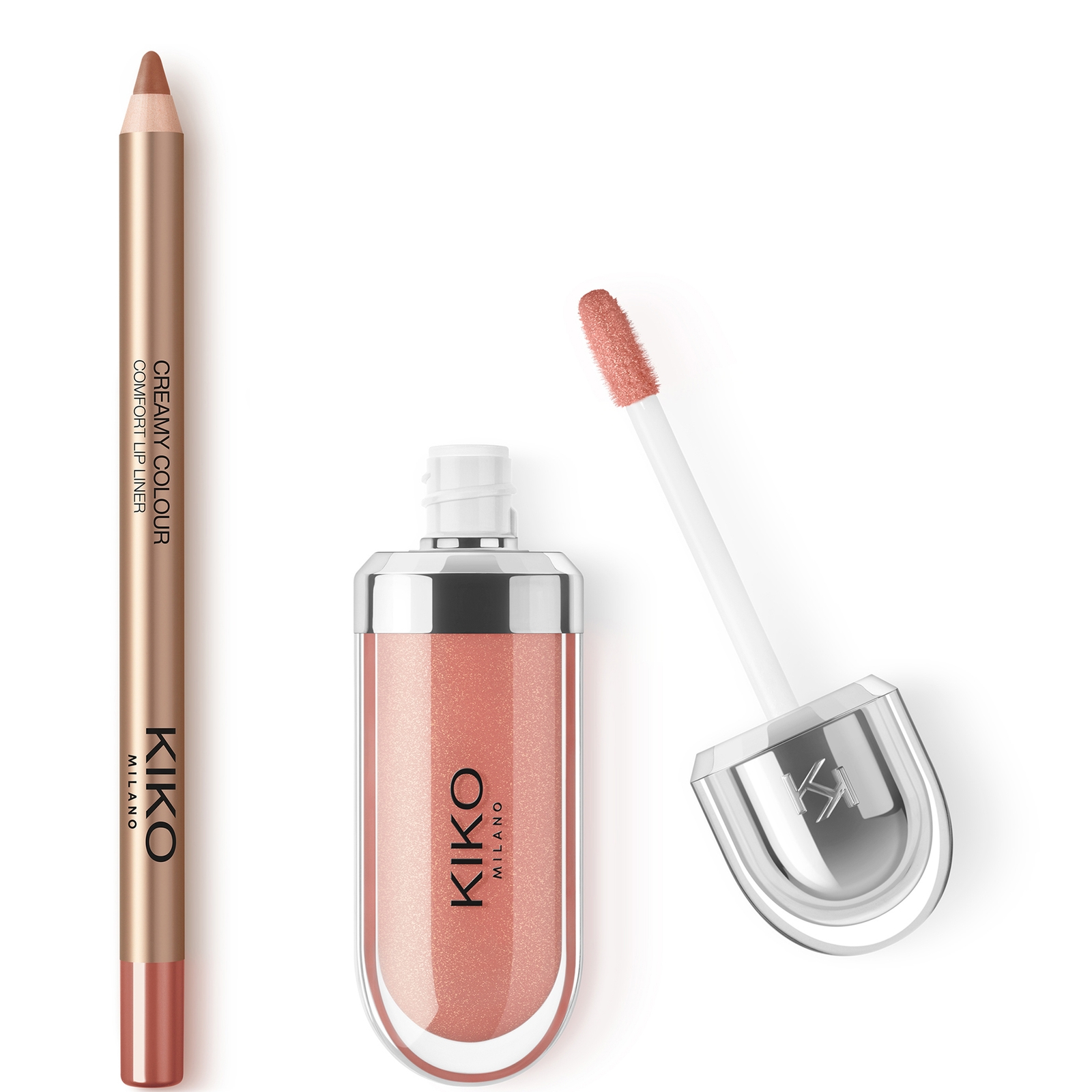 KIKO Milano 3D Hydra Lip Combo (Various Shades) - Barely There