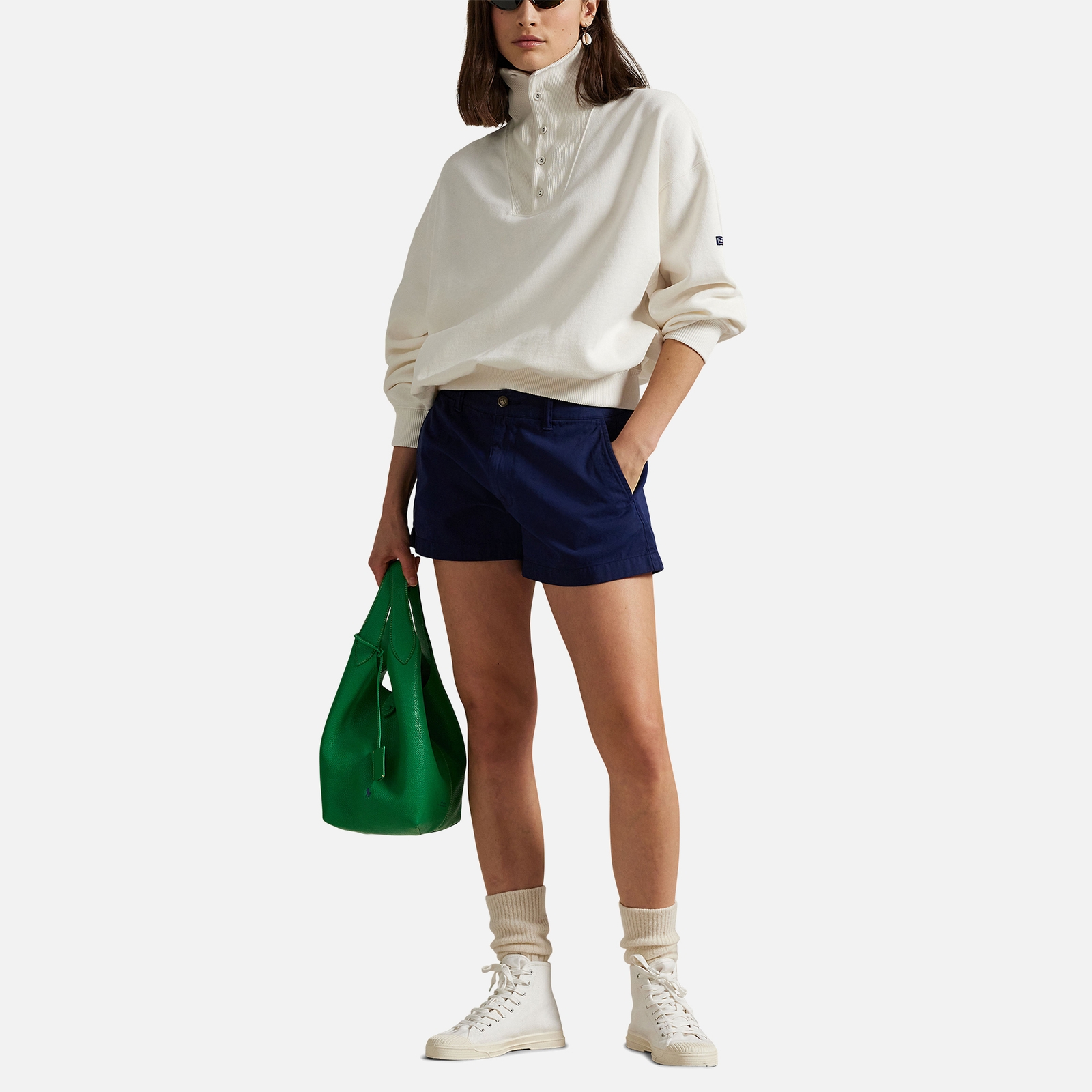 Polo Ralph Lauren Logo Cotton-Jersey Sweatshirt - L