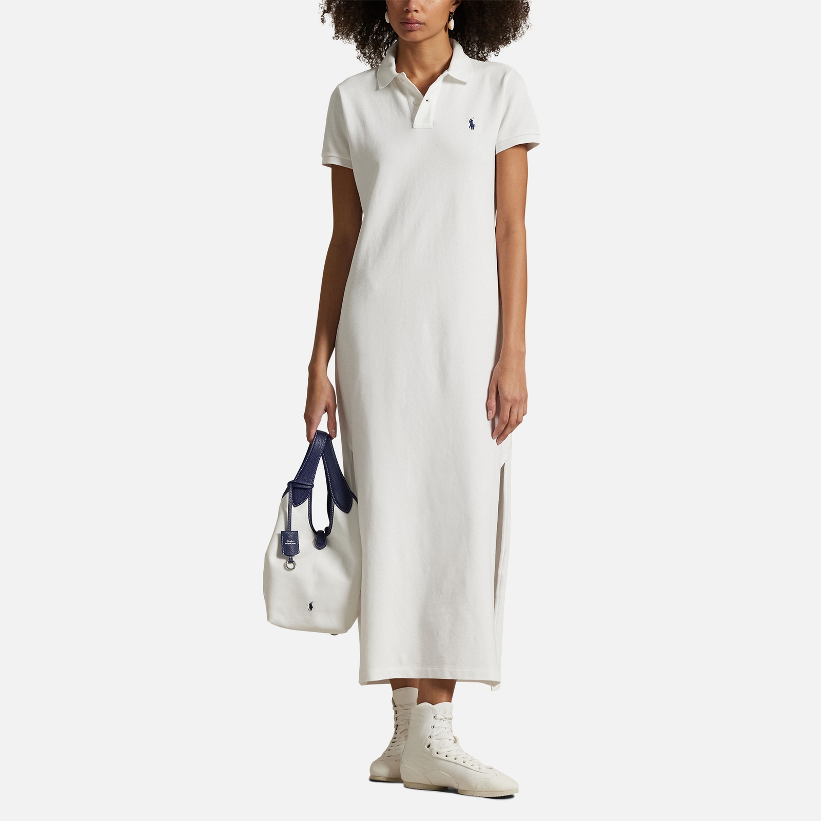 Polo Ralph Lauren Cotton-Mesh Polo Dress - L