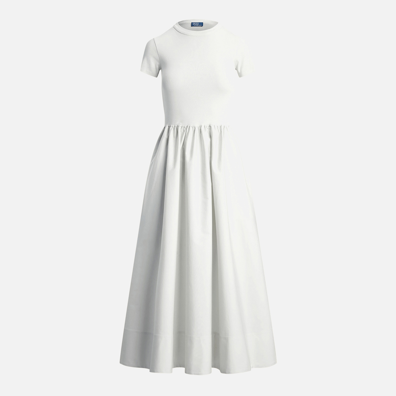 Polo Ralph Lauren A-Line Cotton-Jersey and Poplin Dress - XS