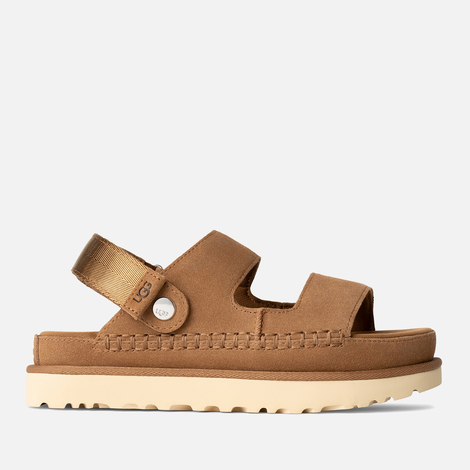 UGG Women's Goldenstar Glide Suede Double Strap Sandals - UK 3