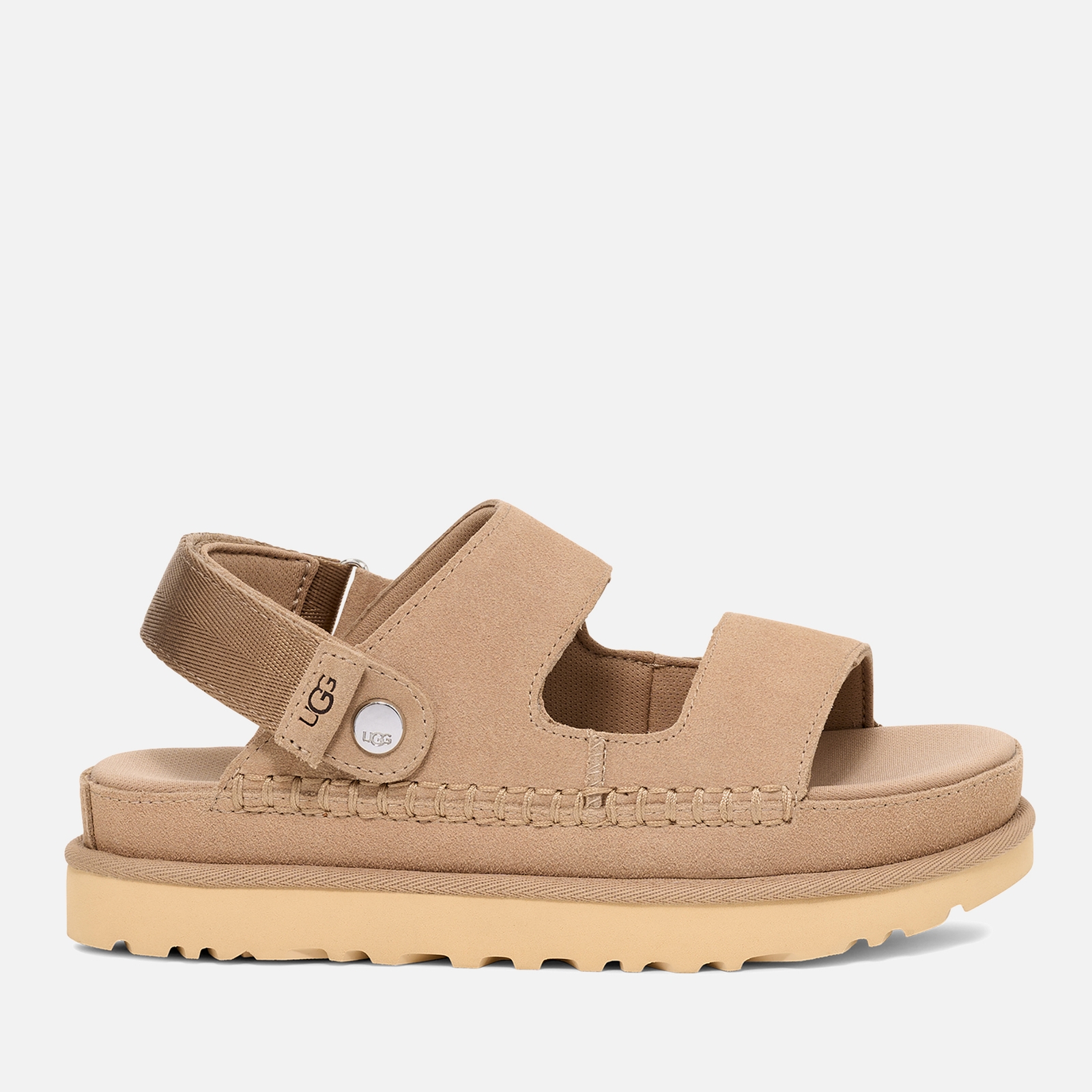 UGG Women's Goldenstar Glide Suede Double Strap Sandals - UK 8