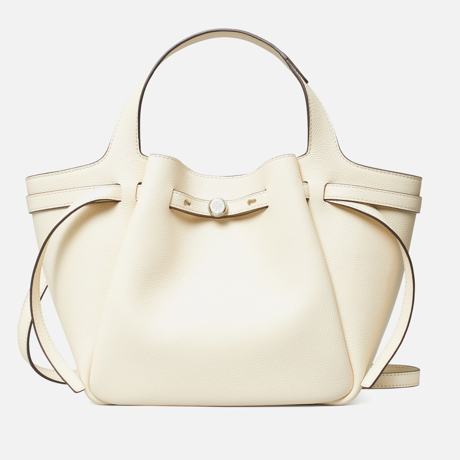 Tory Burch Romy Pebble-Grain Leather Satchel