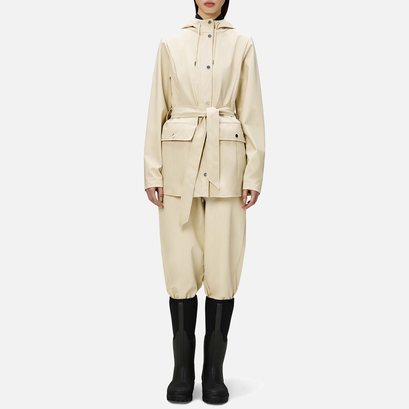 Rains Curve Matte Shell Jacket - XL