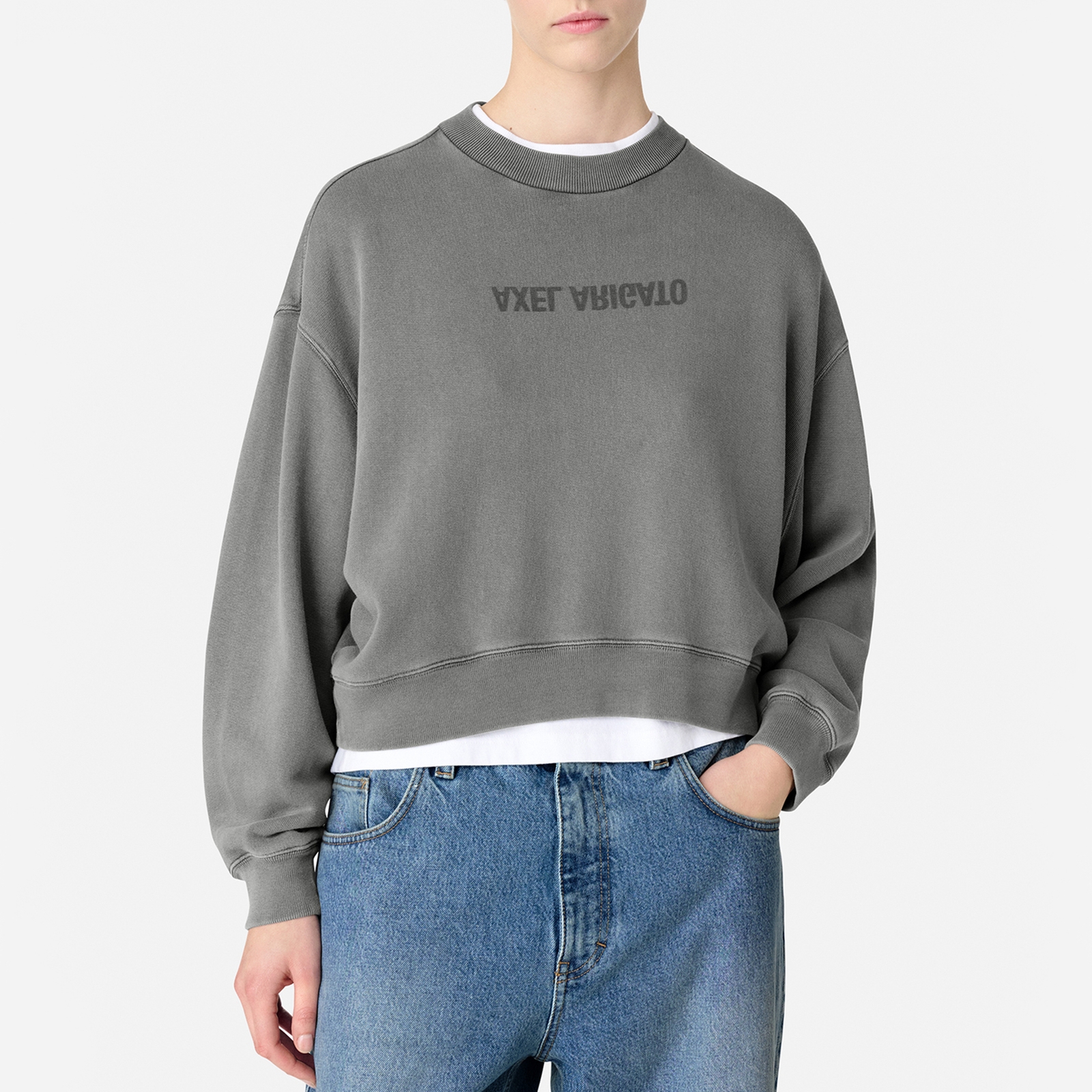 Axel Arigato Distort Washed Cotton-Jersey Sweatshirt - XS
