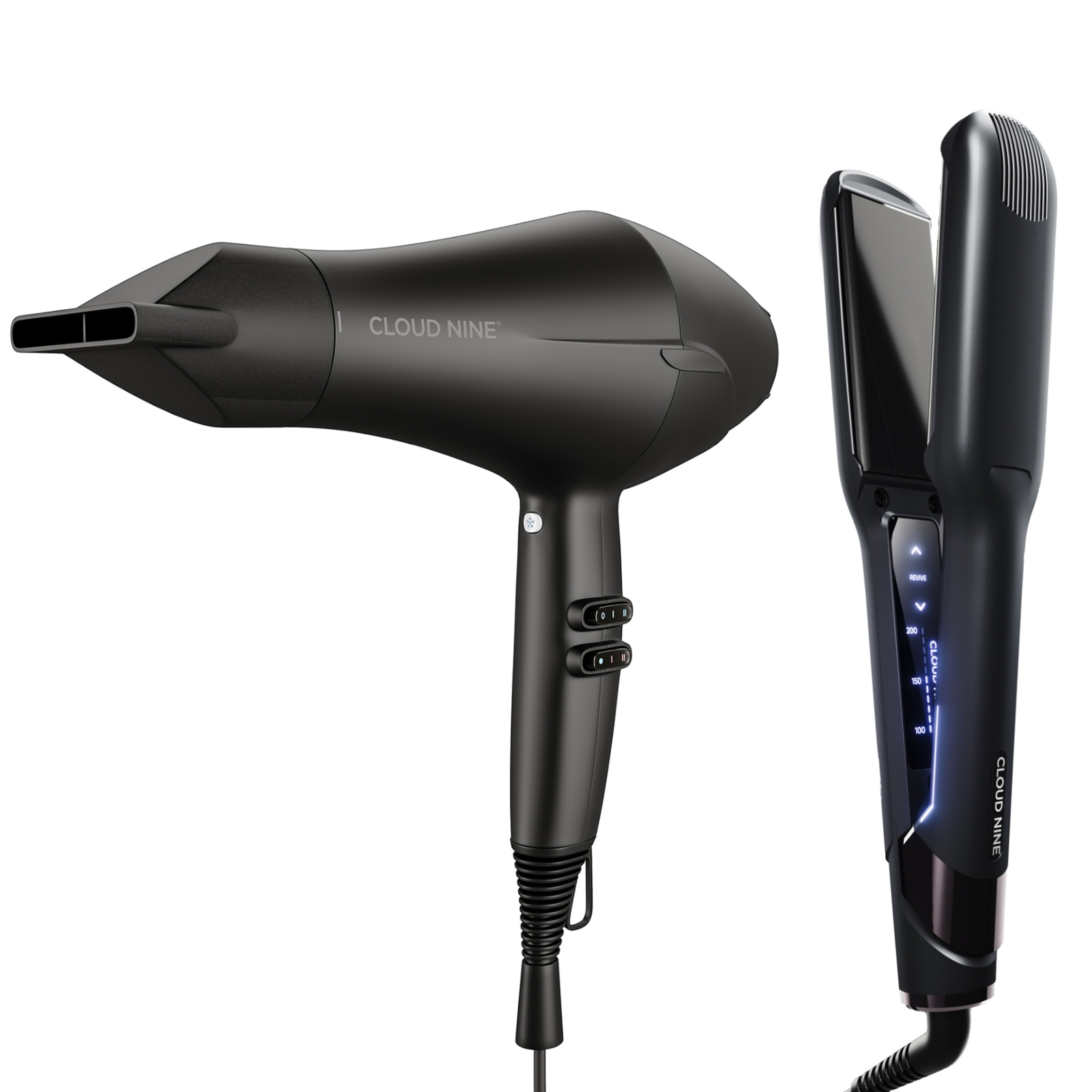 Cloud Nine The Airshot Hairdryer, The Wide Iron Bundle