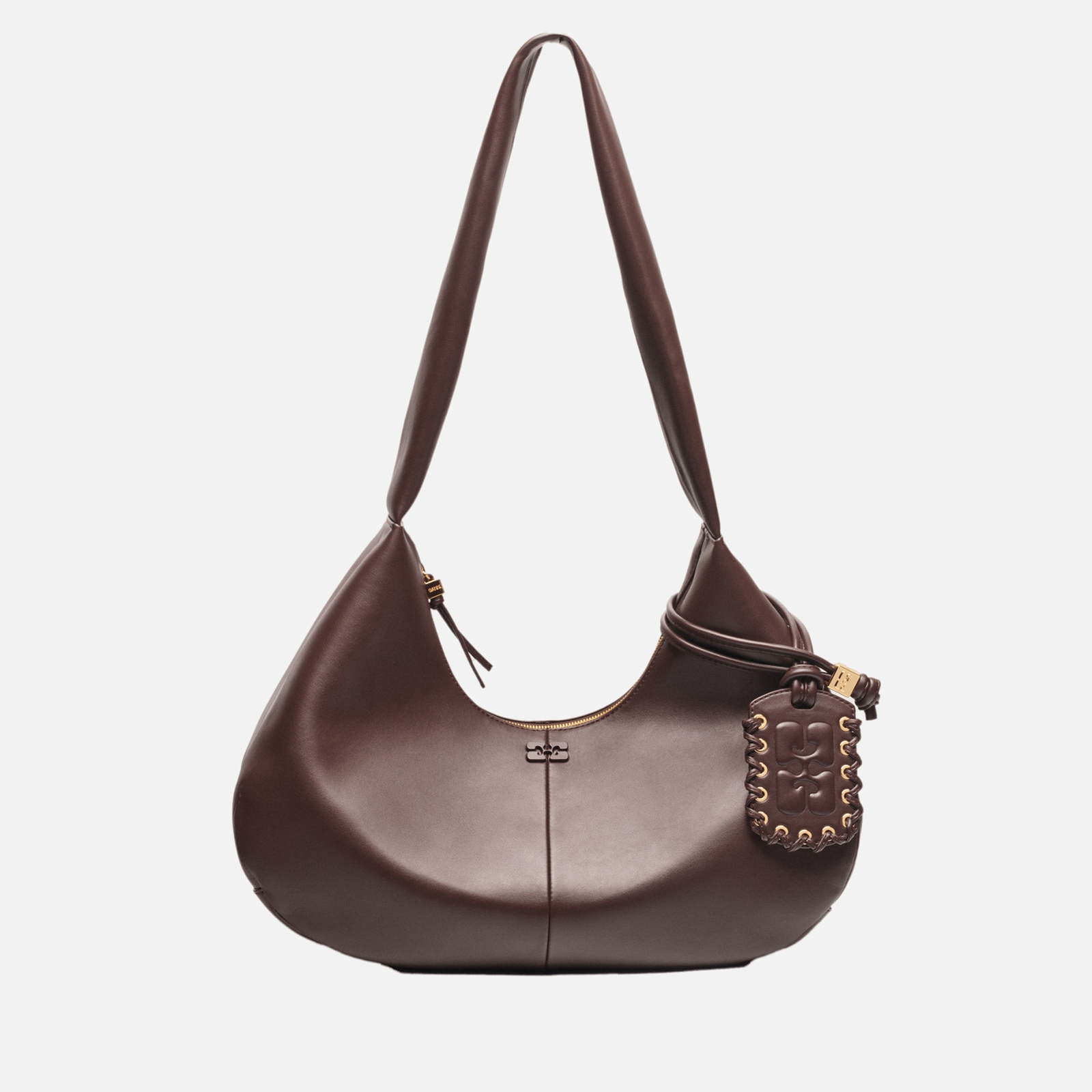 Click to view product details and reviews for Ganni Medium Hobo Faux Leather Blend Bou Bag.