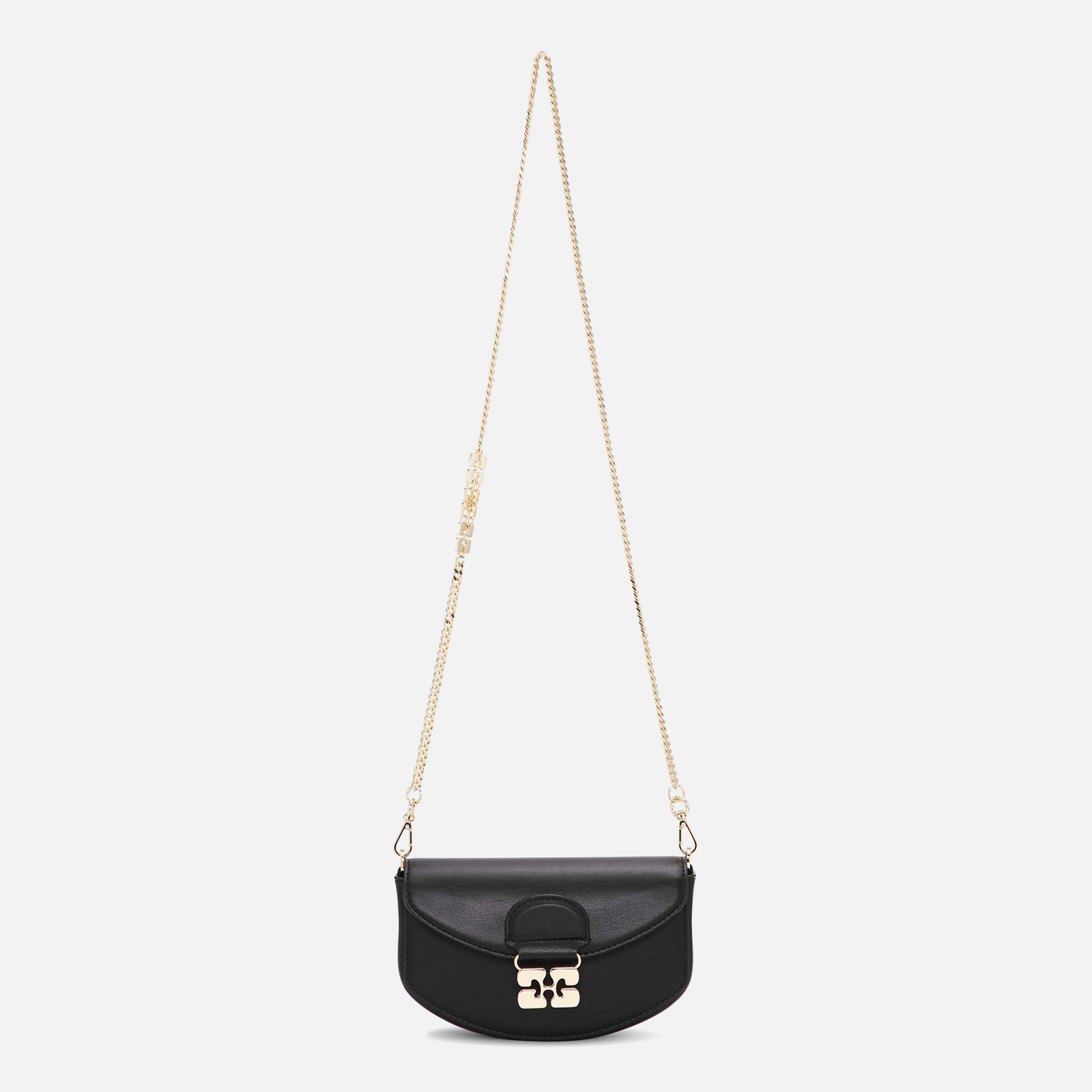 Ganni Apo-G Leather Wallet On Chain