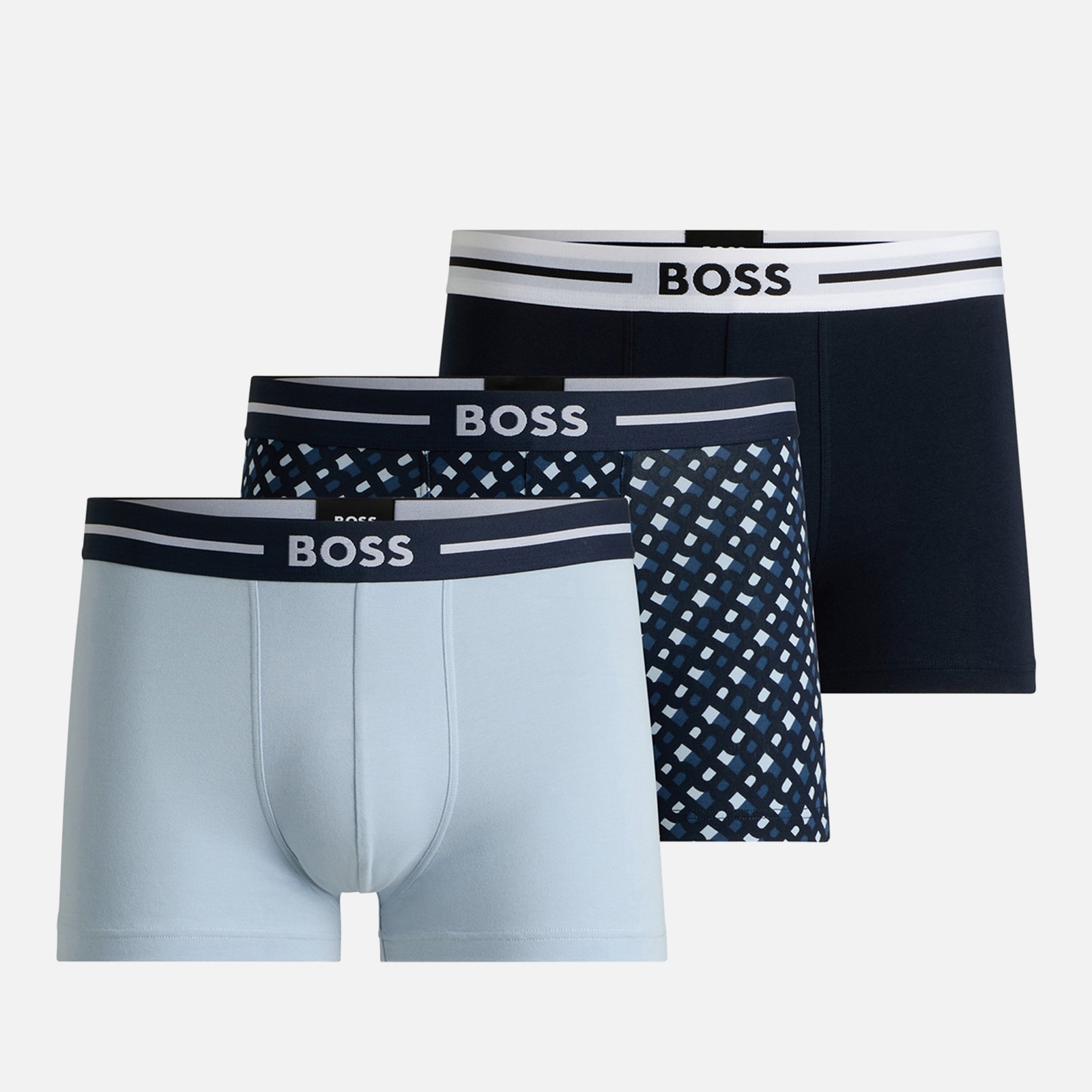 BOSS Bodywear 3-Pack Bold Cotton-Jersey Boxer Trunks - XXL
