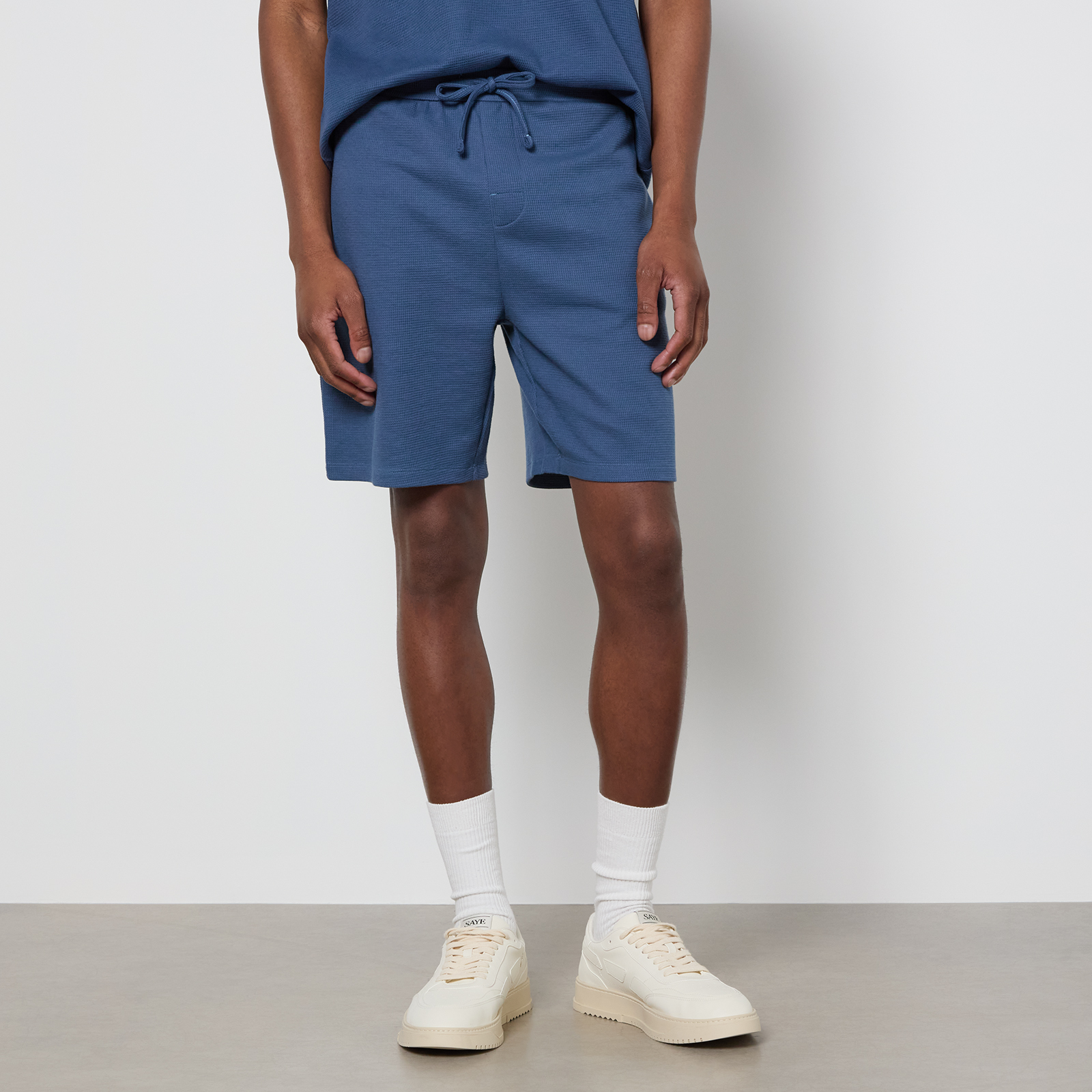 BOSS Bodywear Cotton-Blend Waffle Lounge Shorts - XXL