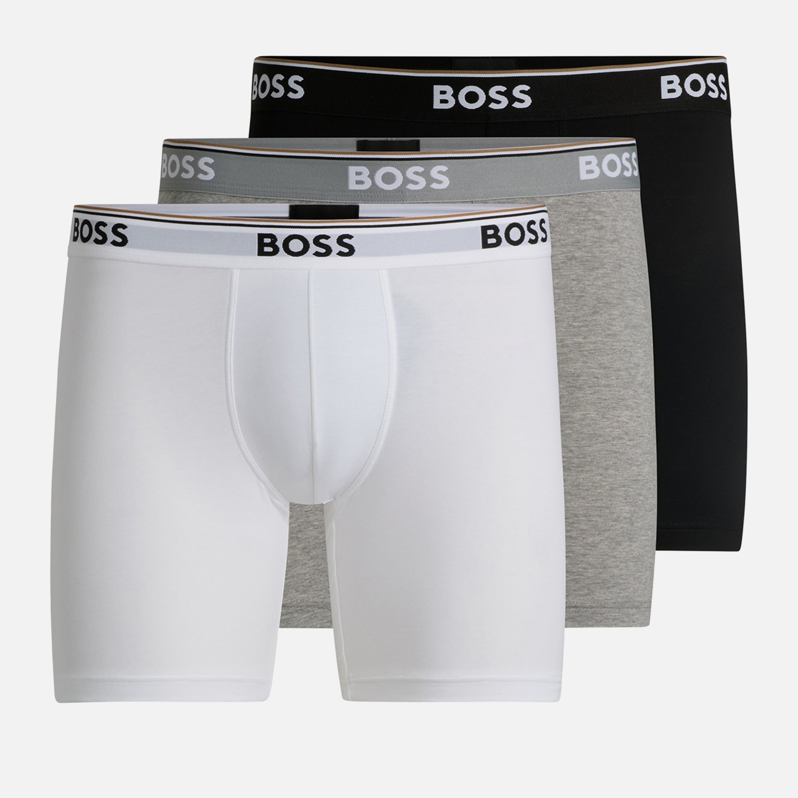 BOSS Bodywear 3-Pack Power Jersey Long Boxer Briefs - XL