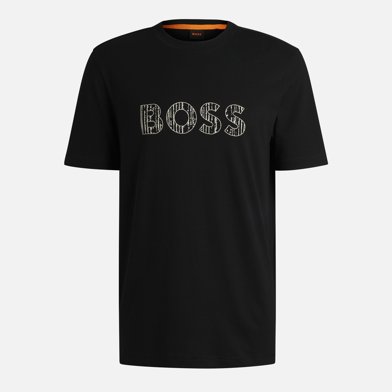 BOSS Orange Te_logotexture Cotton-Jersey T-Shirt - XXL