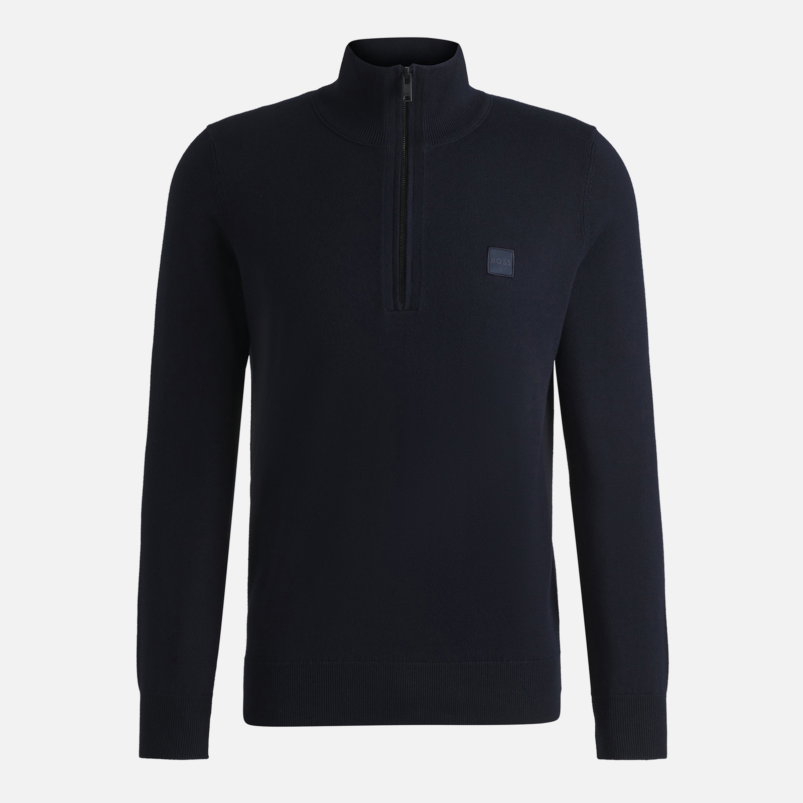 BOSS Orange Kanobix Cotton-Blend Quarter-Zip Jumper - XXL
