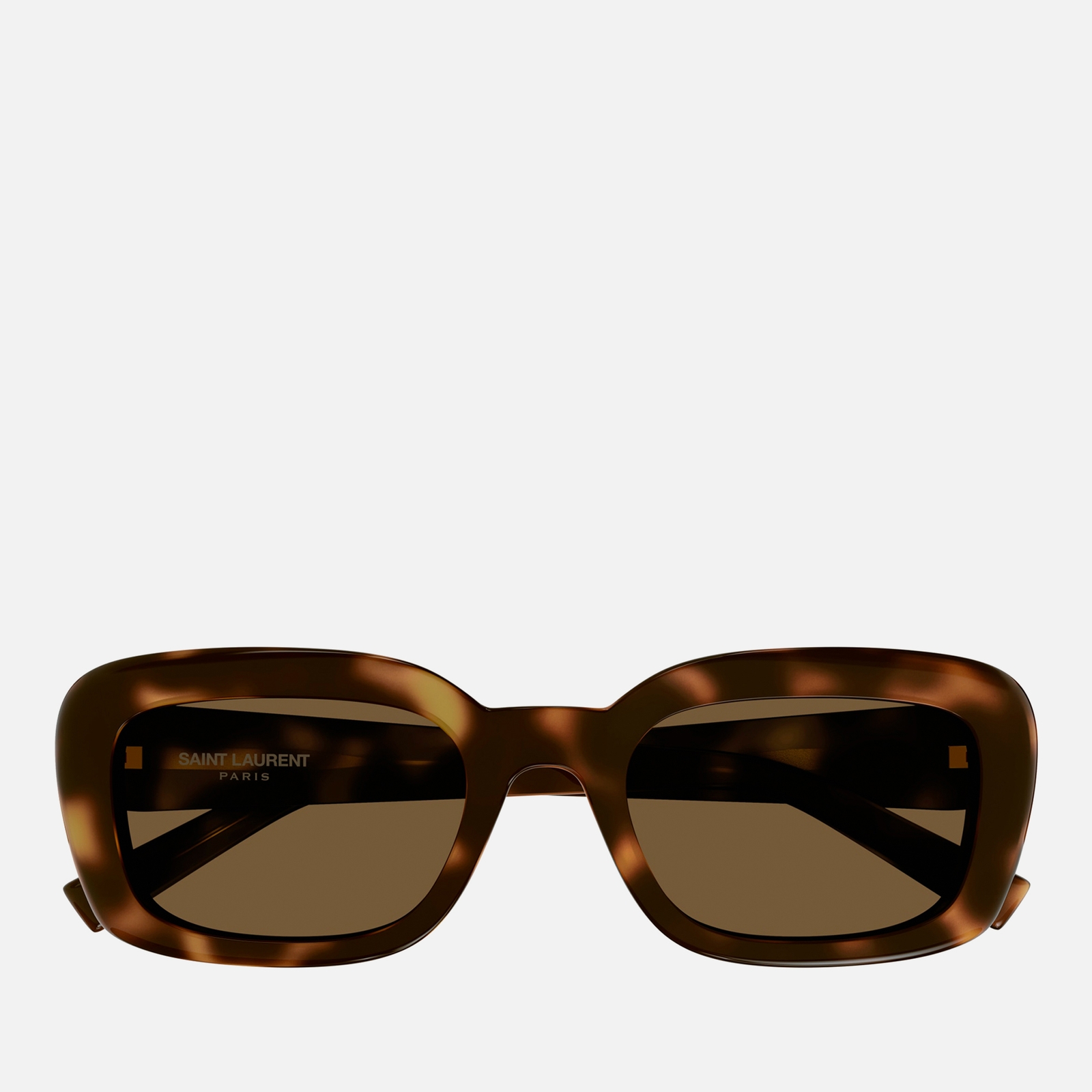 Saint Laurent Square-Frame Monogram Acetate Sunglasses