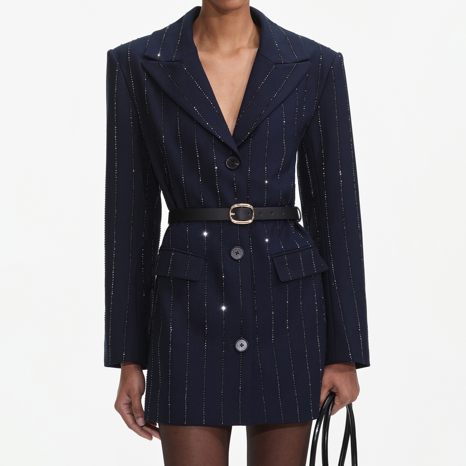 Self-Portrait Crepe Jacket - UK 8