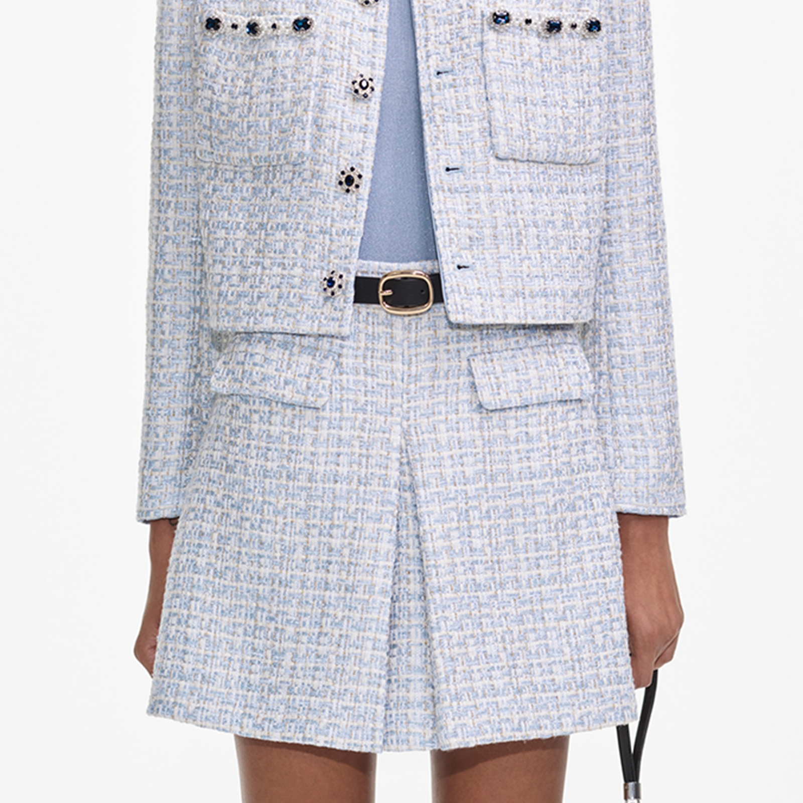 Self-Portrait Bouclé Mini Skirt - UK 6