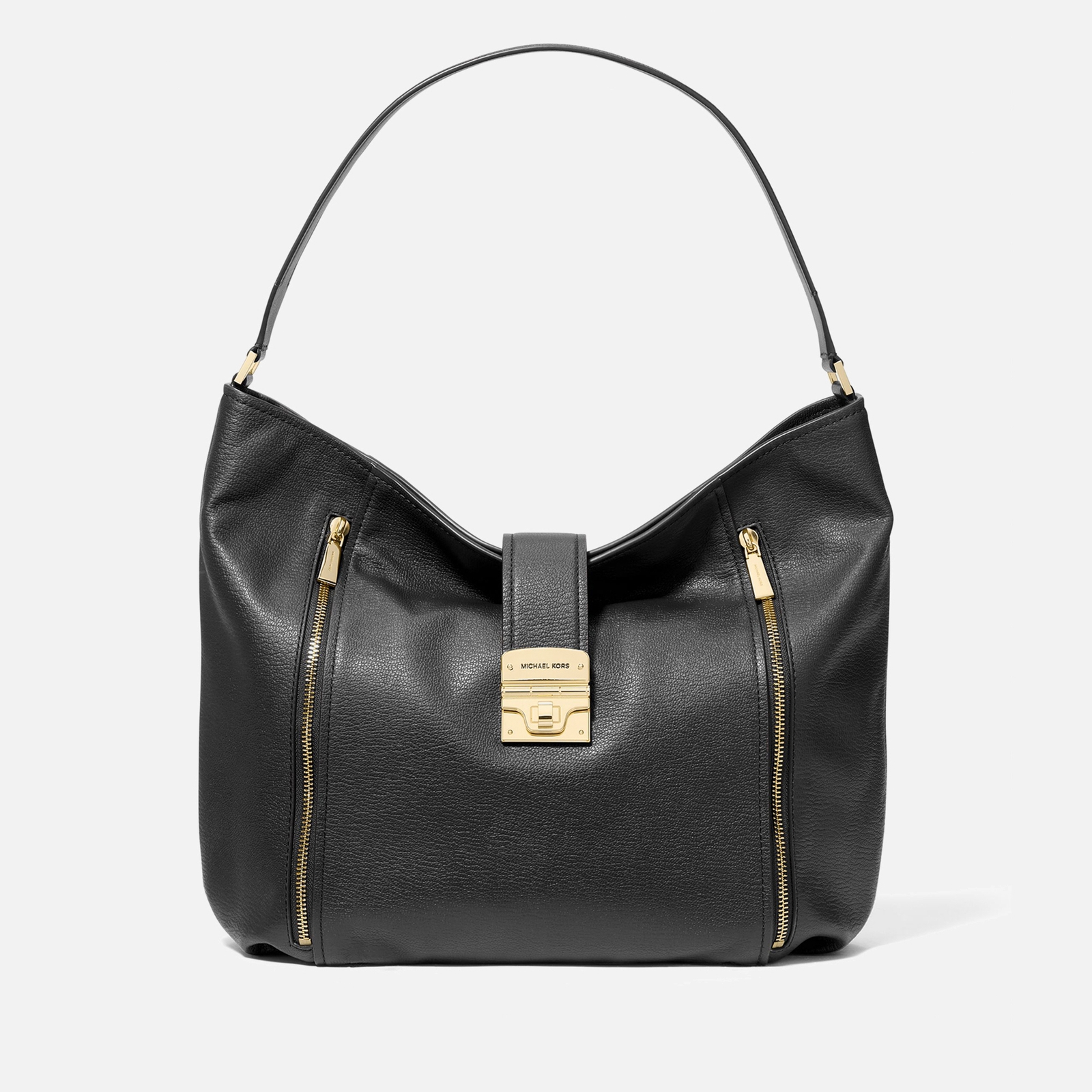 MICHAEL Michael Kors Women's Addie Large Hobo Shoulder Bag - Black
