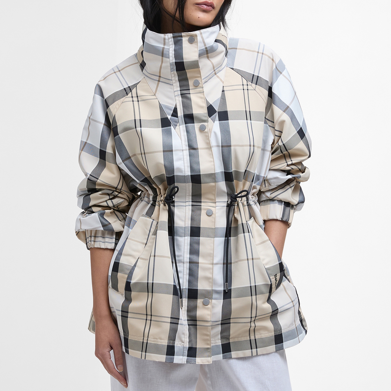Barbour Suri Checked Twill Jacket - UK 10