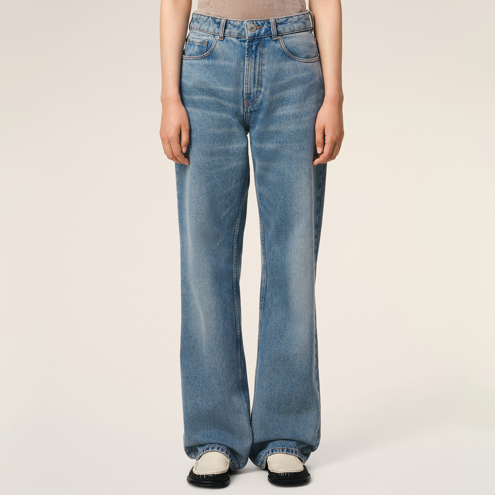 AMI Large Fit Denim Jeans - 31