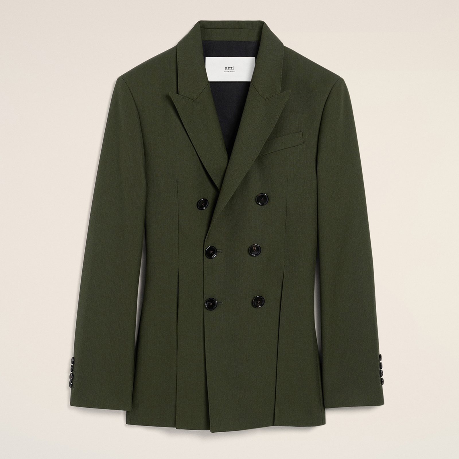 AMI Classic Double-Breasted Wool Jacket - UK 6