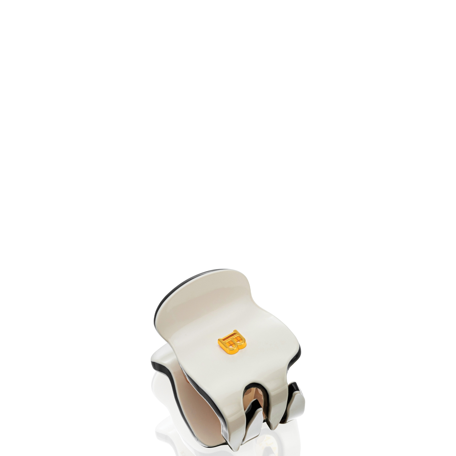 

Balmain Cellulose Acetate Pince a Cheveux Extra Small (Various Colours) - #FFFFFF - White/Black