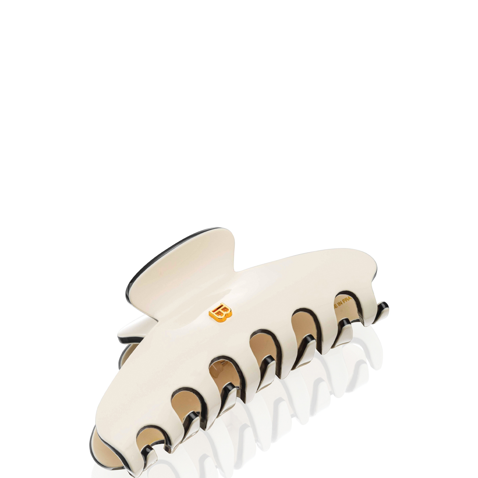 

Balmain Cellulose Acetate Pince a Cheveux Large (Various Colours) - #FFFFFF - White/Black