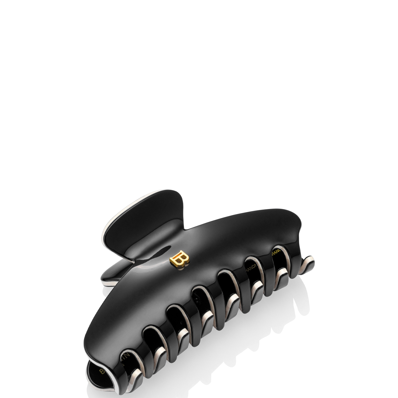 

Balmain Cellulose Acetate Pince a Cheveux Medium (Various Colours) - #000000 - Black/White