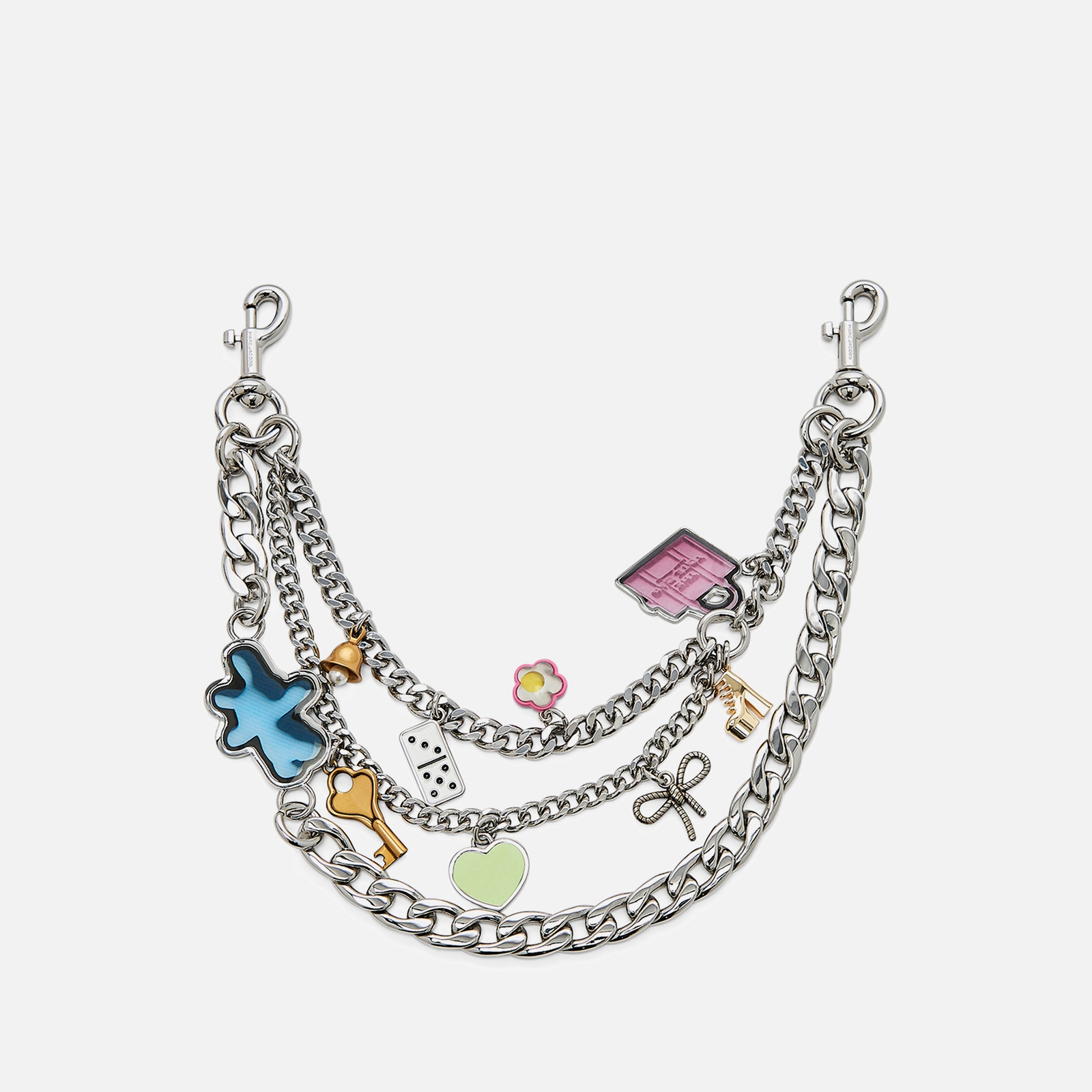 Marc Jacobs Women's The Sticker Charm Shoulder Strap - Nickel